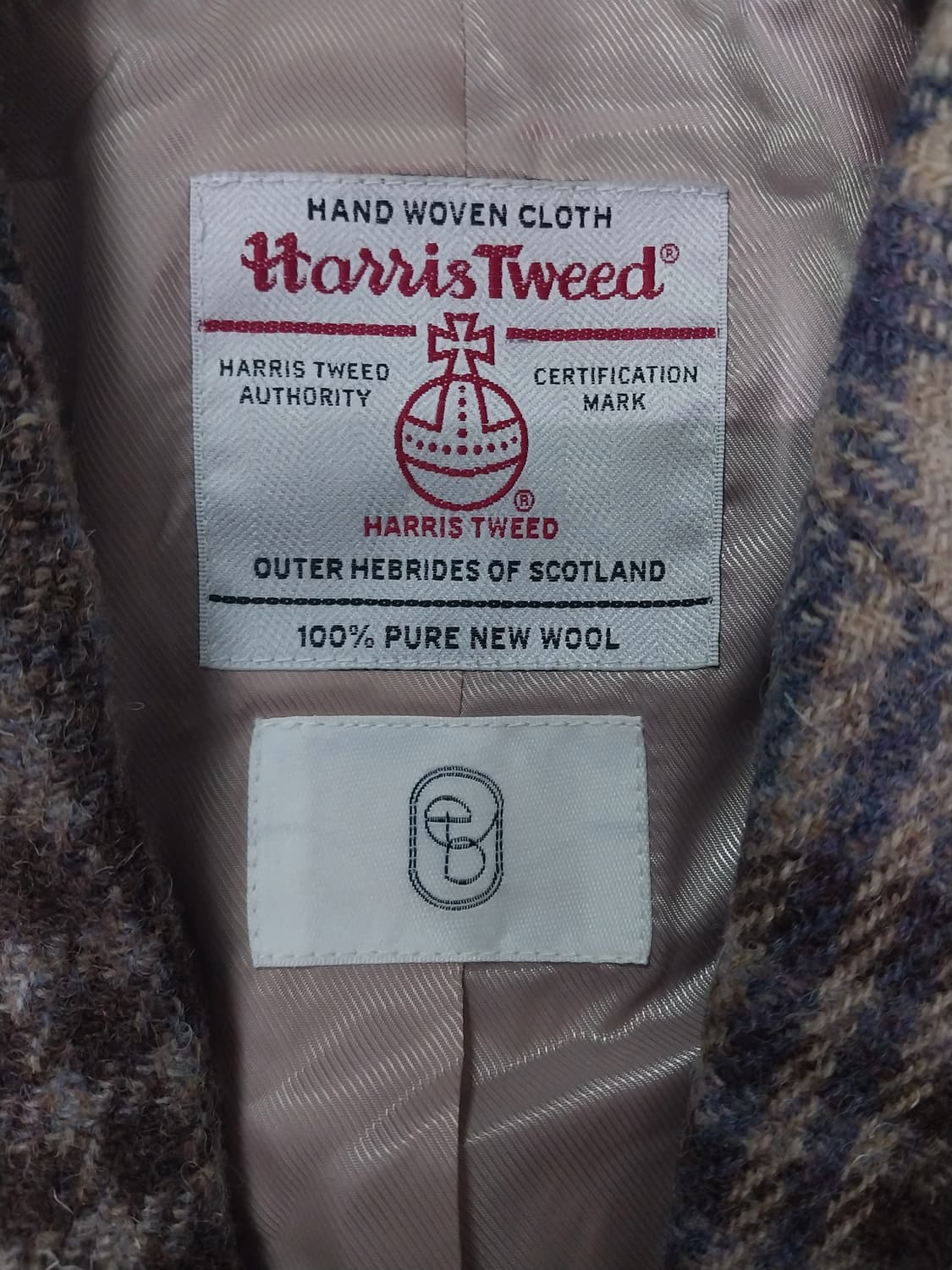 (새상품) 바이미나 해리스트위드 체크 울 자켓 66까지 상품이미지3