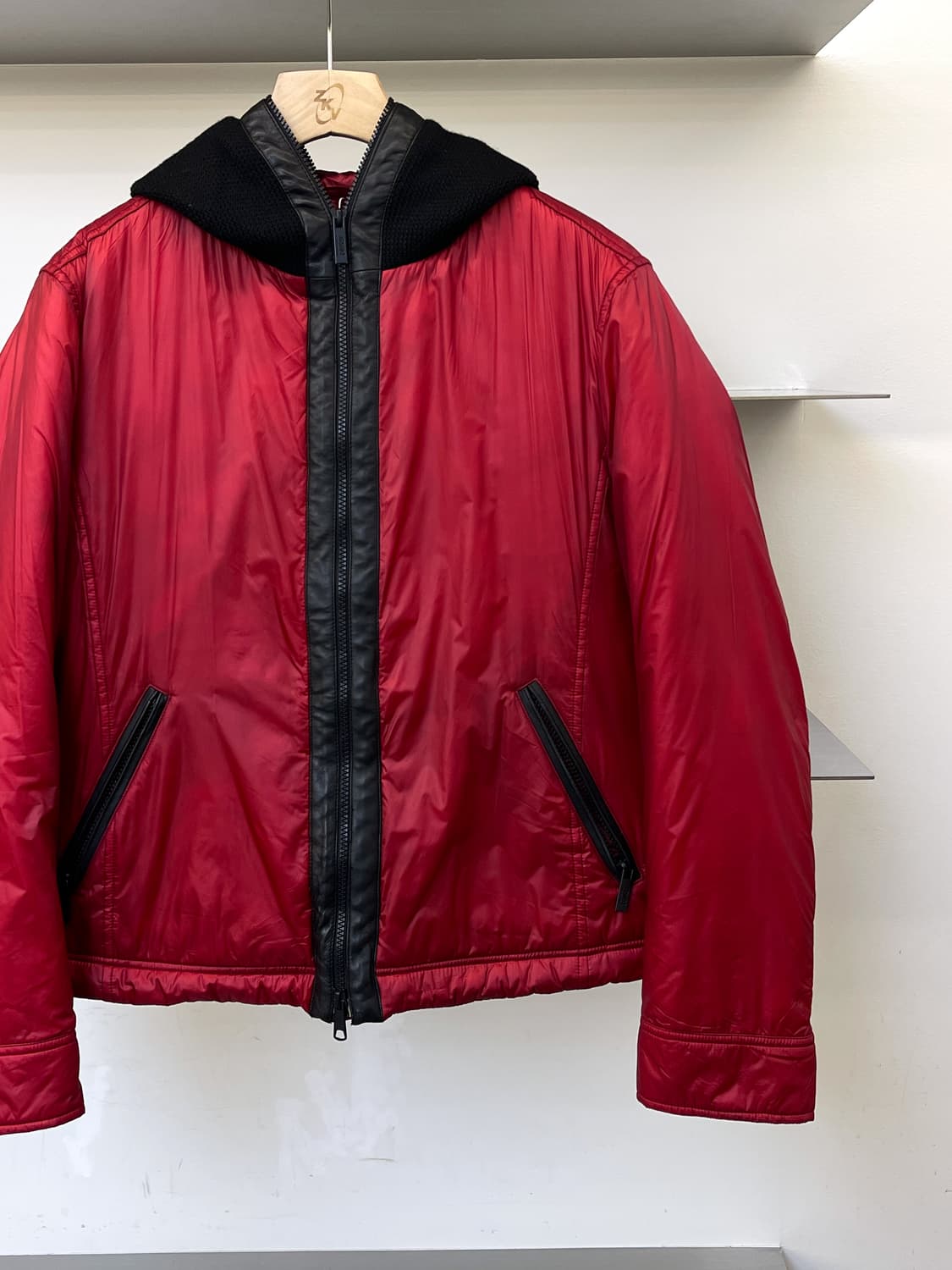 아르마니 꼴레지오니 워터 리펠런트 나일론 후드자켓 상품이미지4