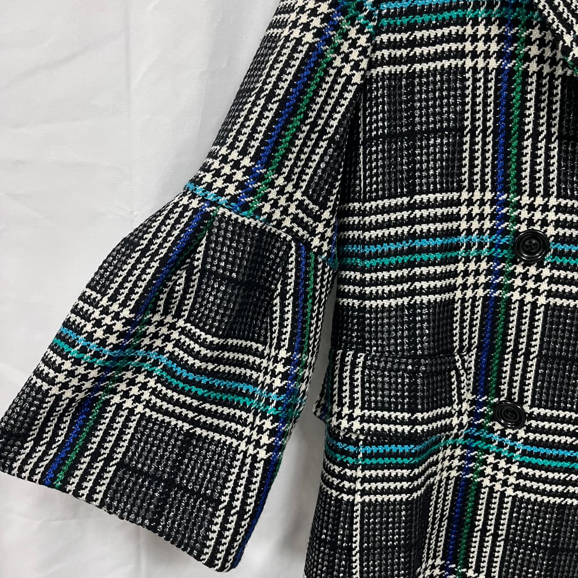 뮤베일(MUVEIL) 울 트위드 체크 코트 상품이미지4