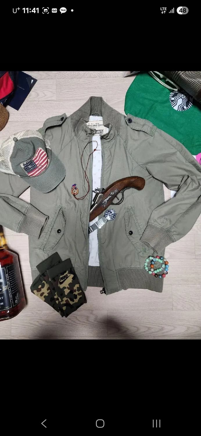 LEVIS 항공점퍼 자켓 블루종 마원 ma1 견장 스윙톱  상품이미지1