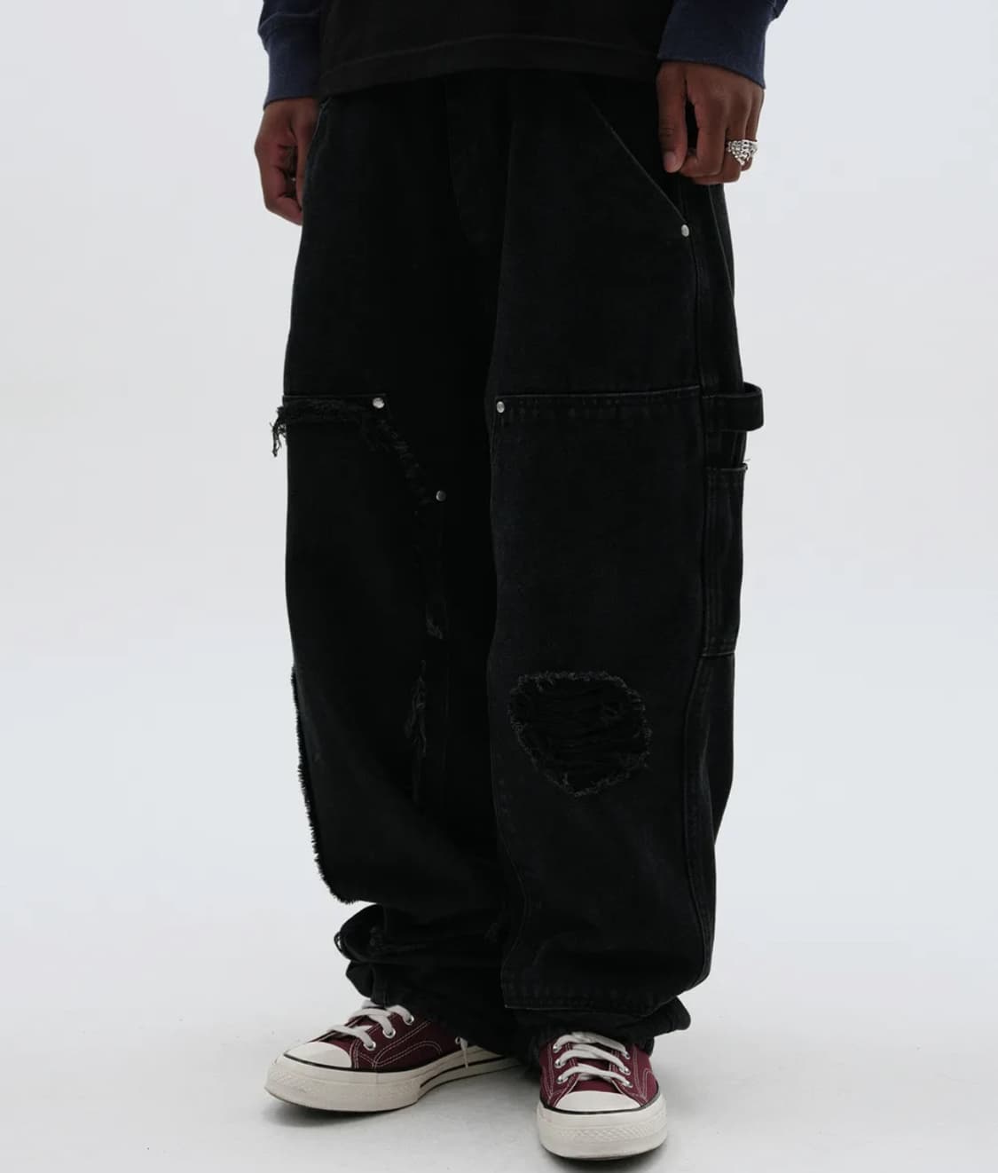 [SUADE] suade damaged double knee pants  상품이미지7