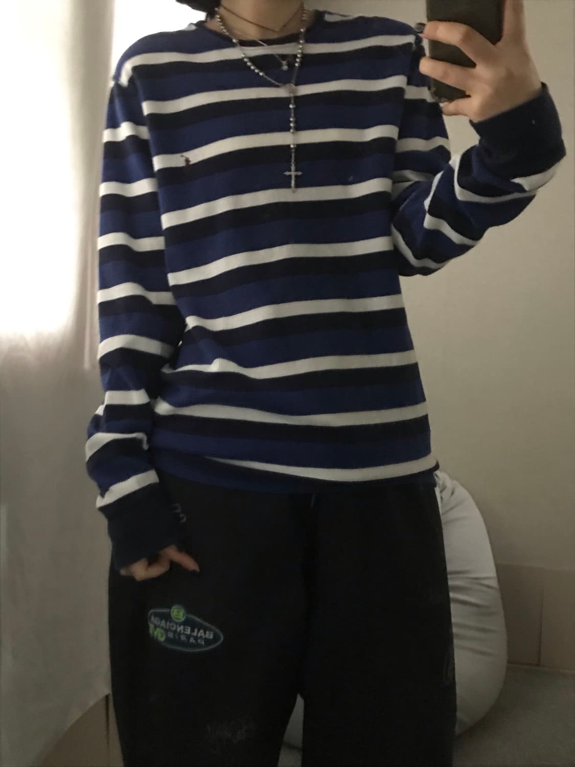 폴로 스트라이프 와플 롱슬리브 상품이미지7