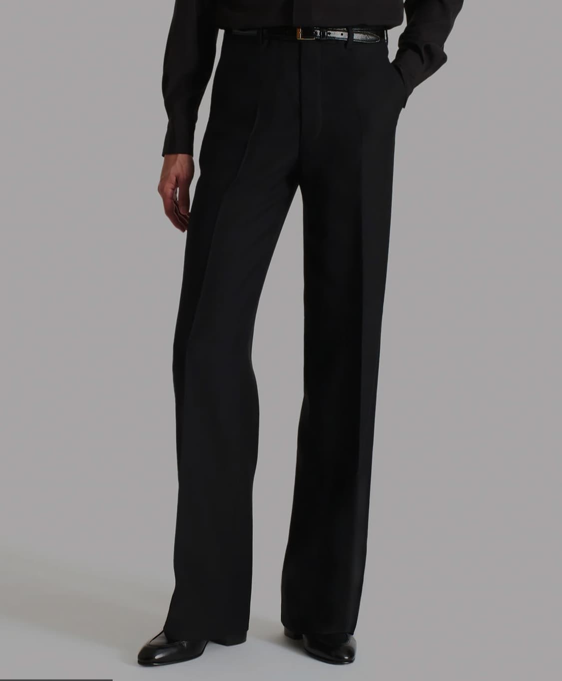 허스밴드파리 허즈밴드 파리 Husbands paris 블랙 와이드트라우져 상품이미지3