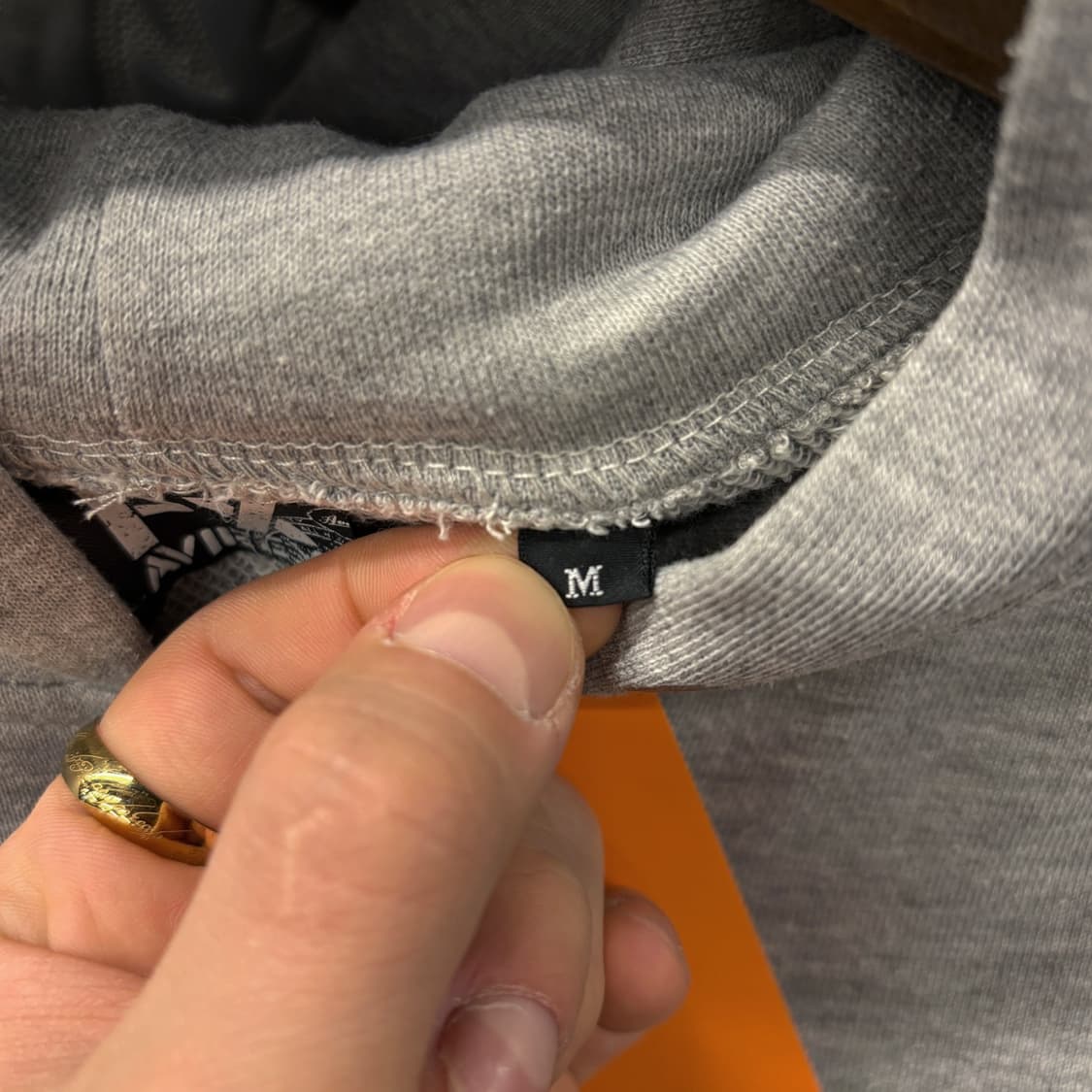 00s 아비렉스 ARMY 라이트그레이 프린팅 후드집업 N518 상품이미지7