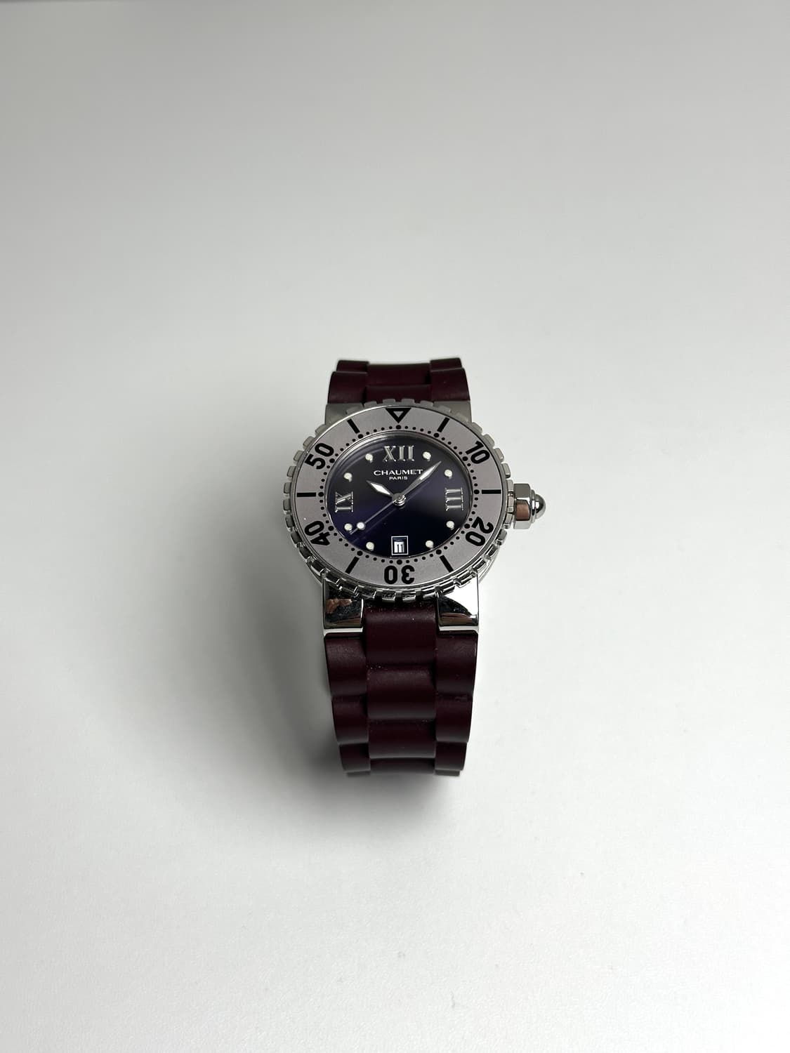 쇼메 클래스 원 스테인리스 & 버건디 러버 워치 상품이미지2