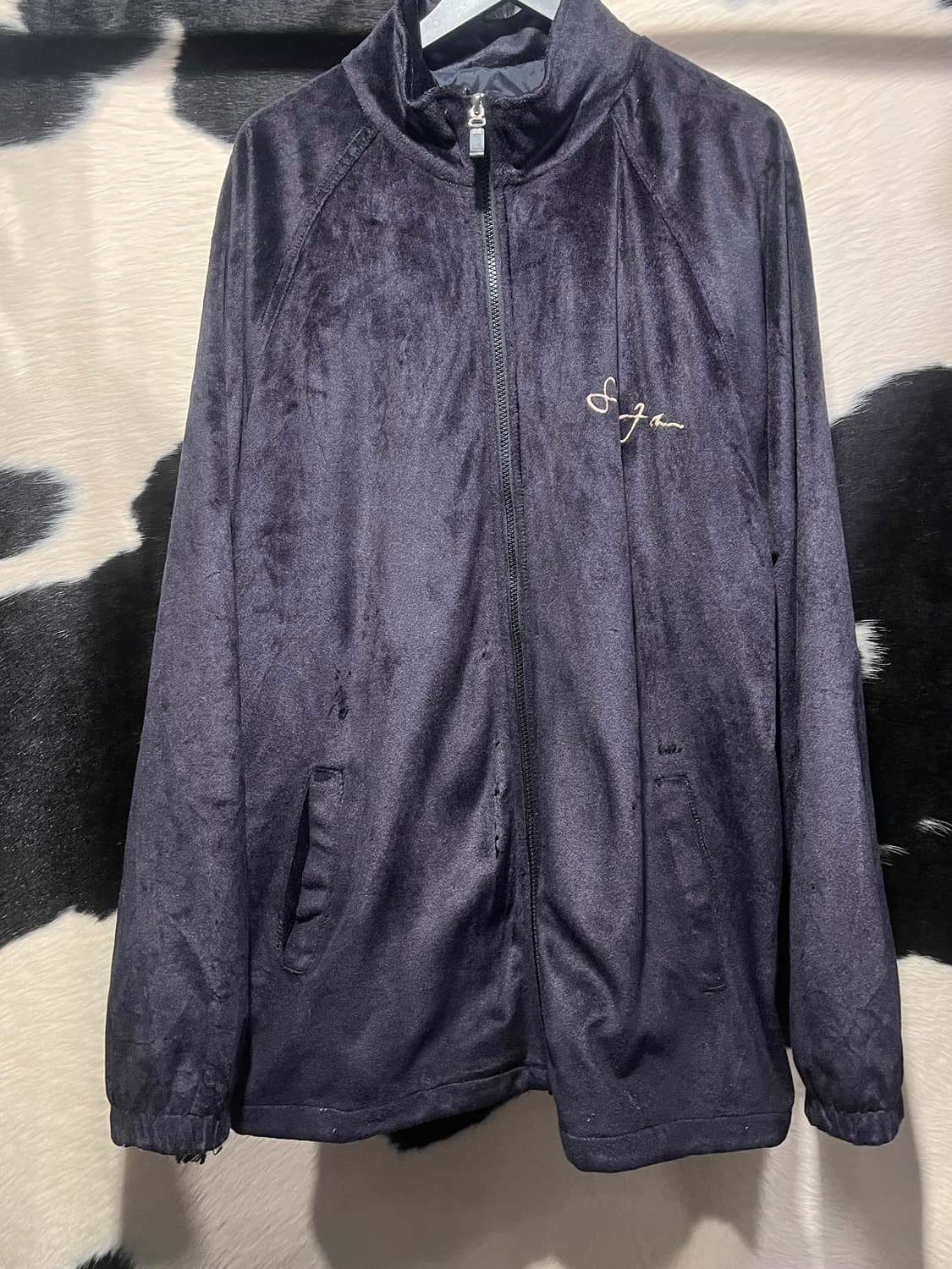 션존 자수 플리스 집업 상품이미지2