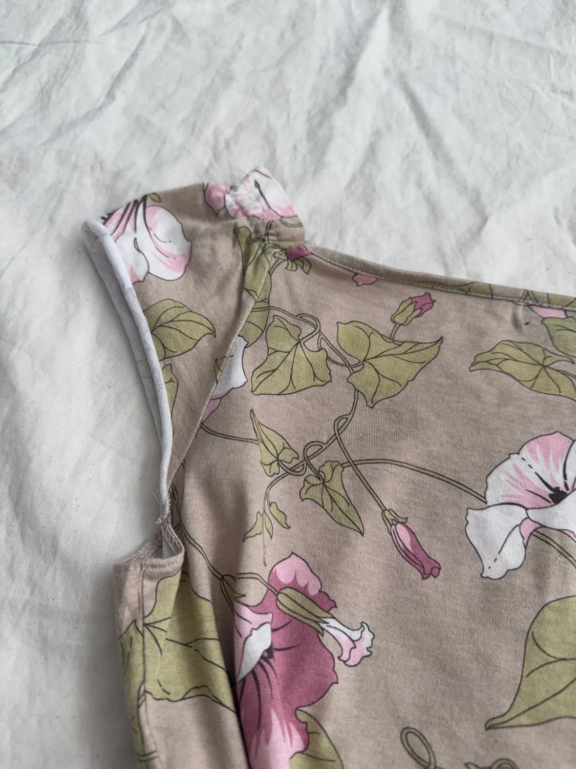 플로랄 페어리 오리엔탈 오프숄더 반팔탑 상품이미지5