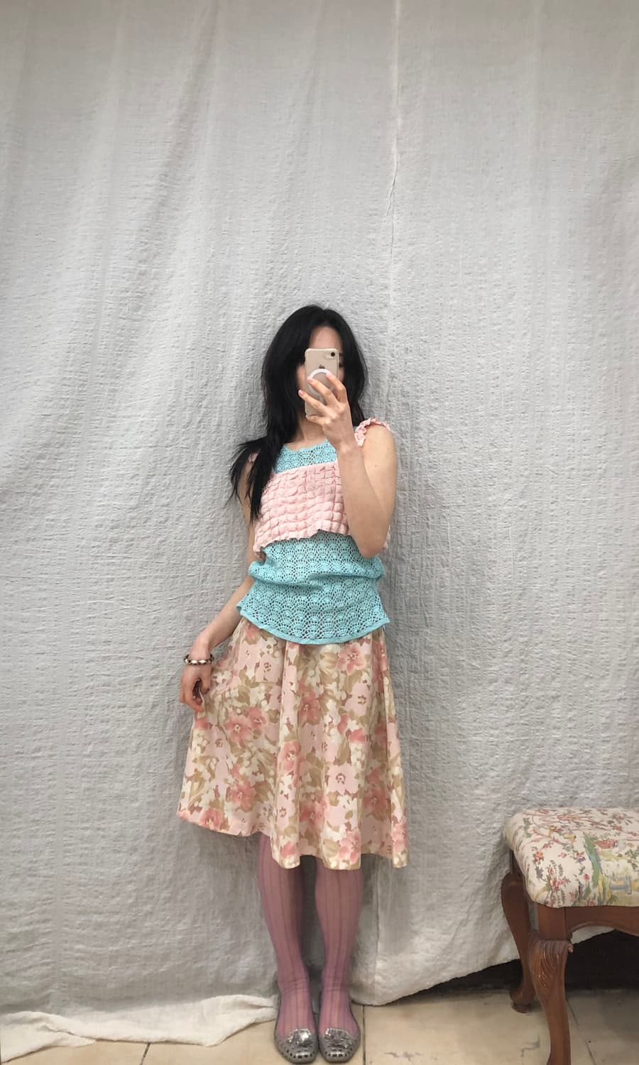 Lovely floral midi skirt 상품이미지2