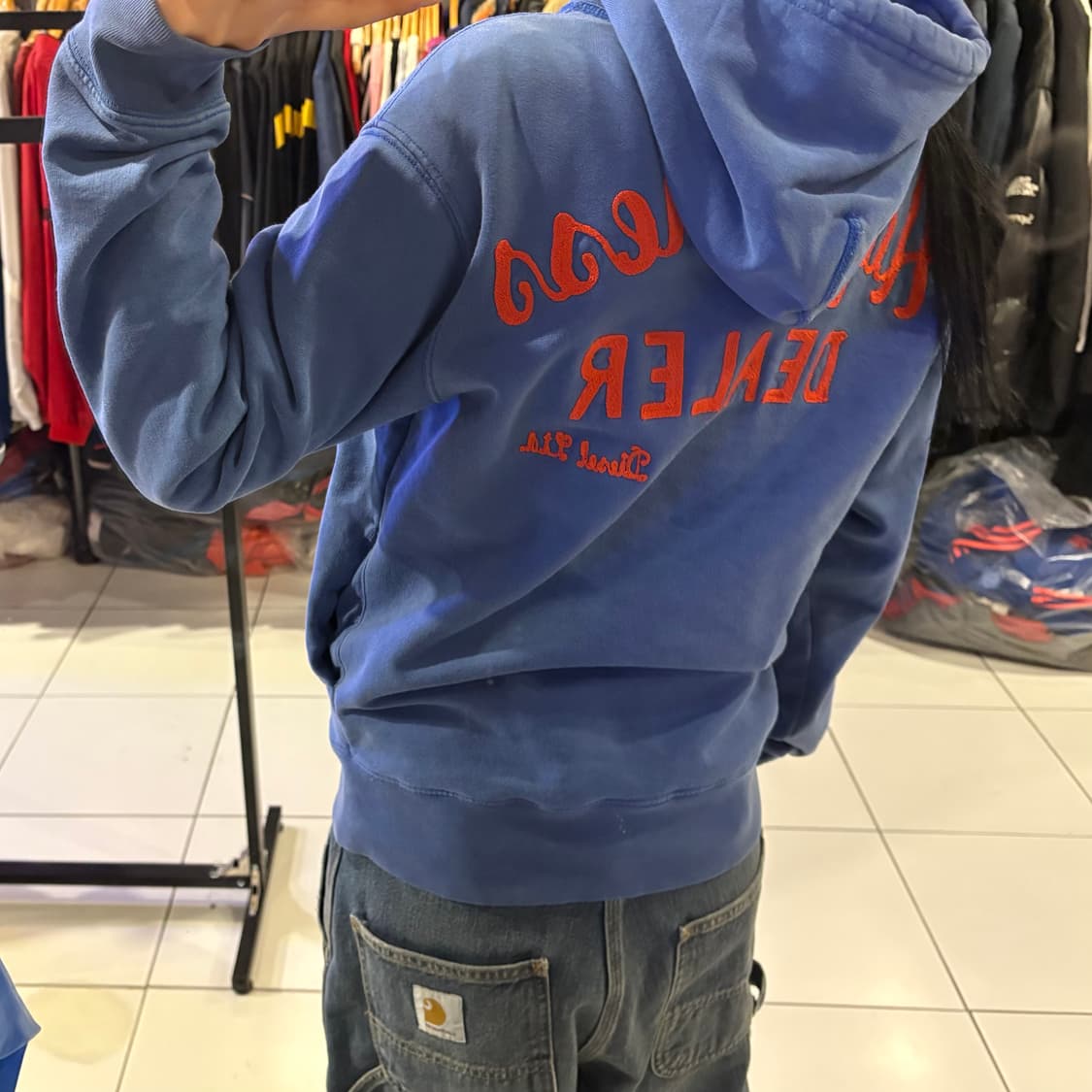 디젤 블루 후드티 상품이미지2