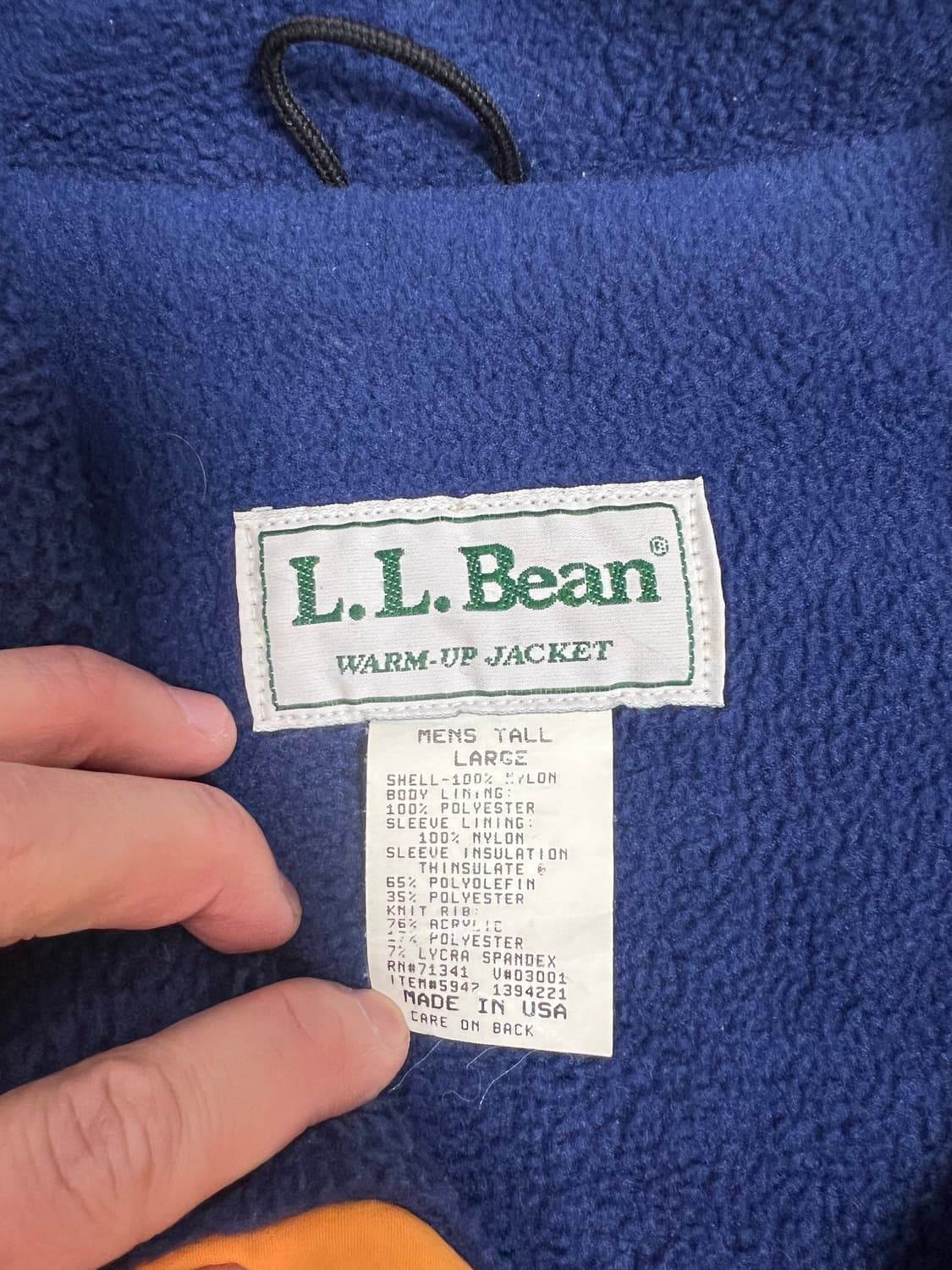 빈티지 엘엘빈 웜업자켓 L사이즈(이종원 착용) 상품이미지5