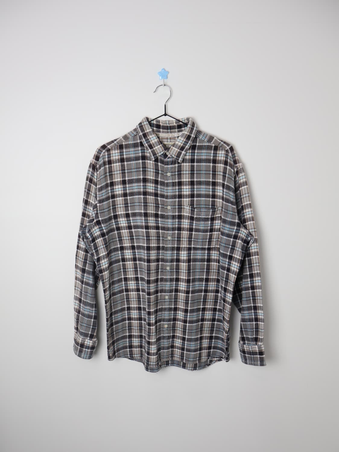 RUSS-K Vintage Plaid Flannel Shirt 상품이미지1