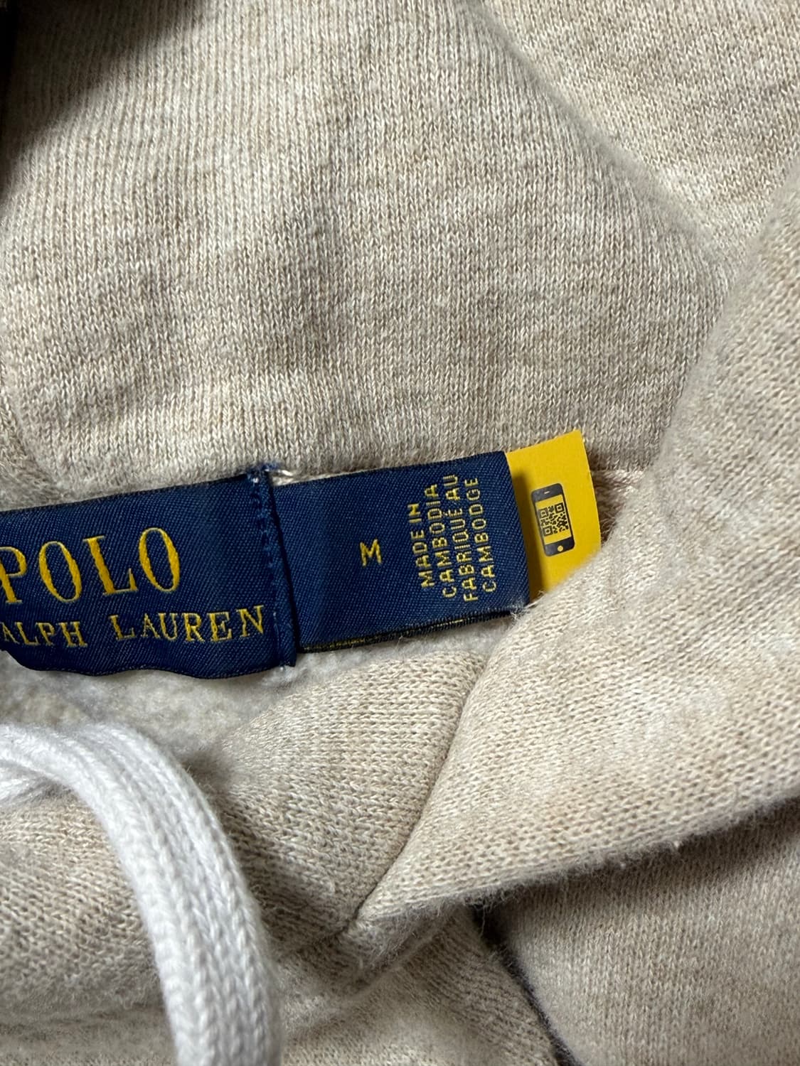 폴로 랄프로렌 후드티 베이지 M 상품이미지2