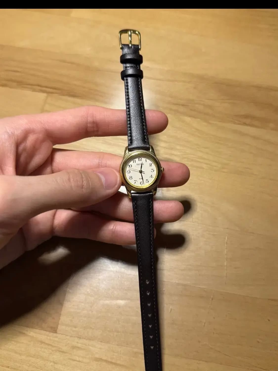 90년대 세이코 알바 success 금장 가죽 시계 상품이미지2