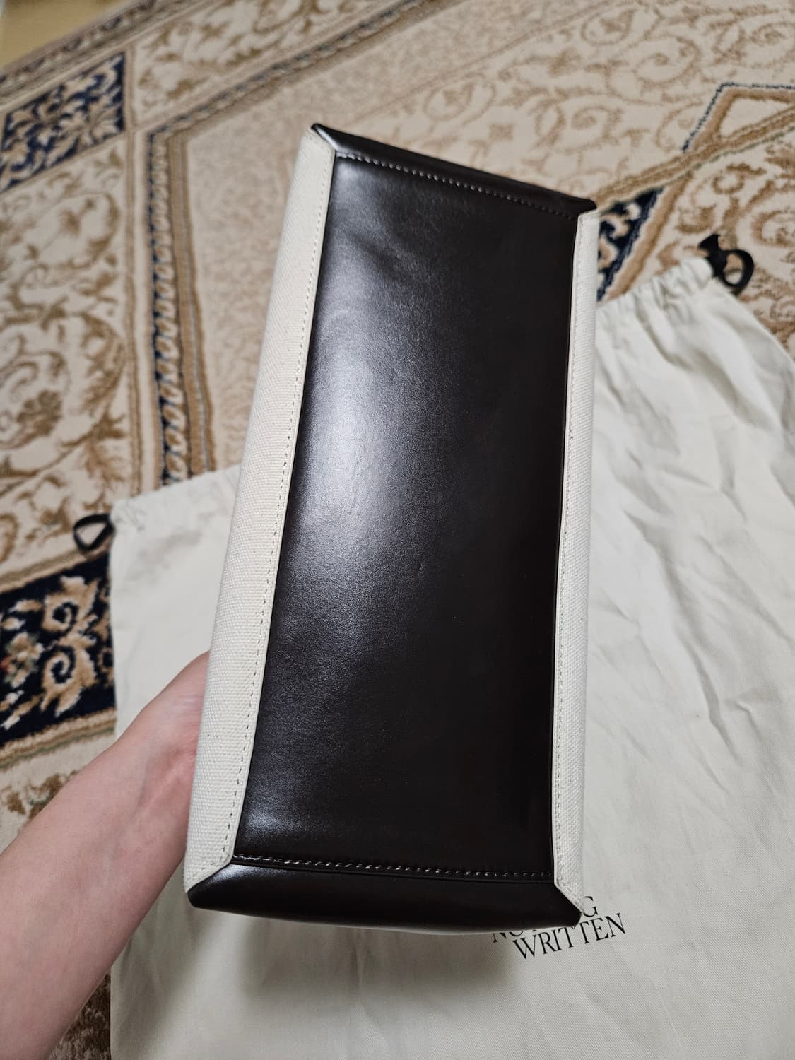 낫띵리튼 nothing written 미니 골프백 캔버스/브라운 상품이미지5