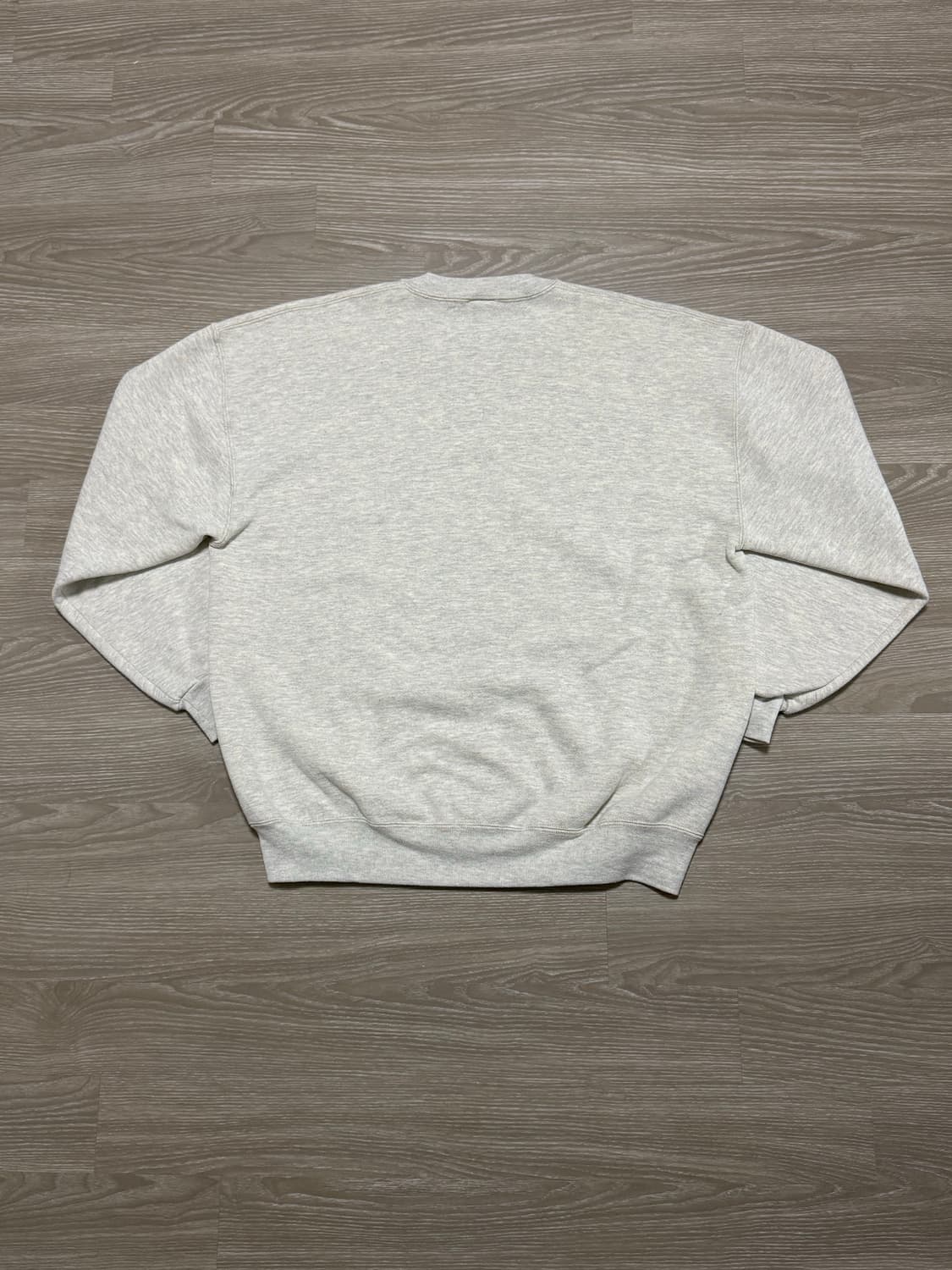 90s usa 러셀 스웻셔츠 그레이(아이보리 스티치) 맨투맨 상품이미지2