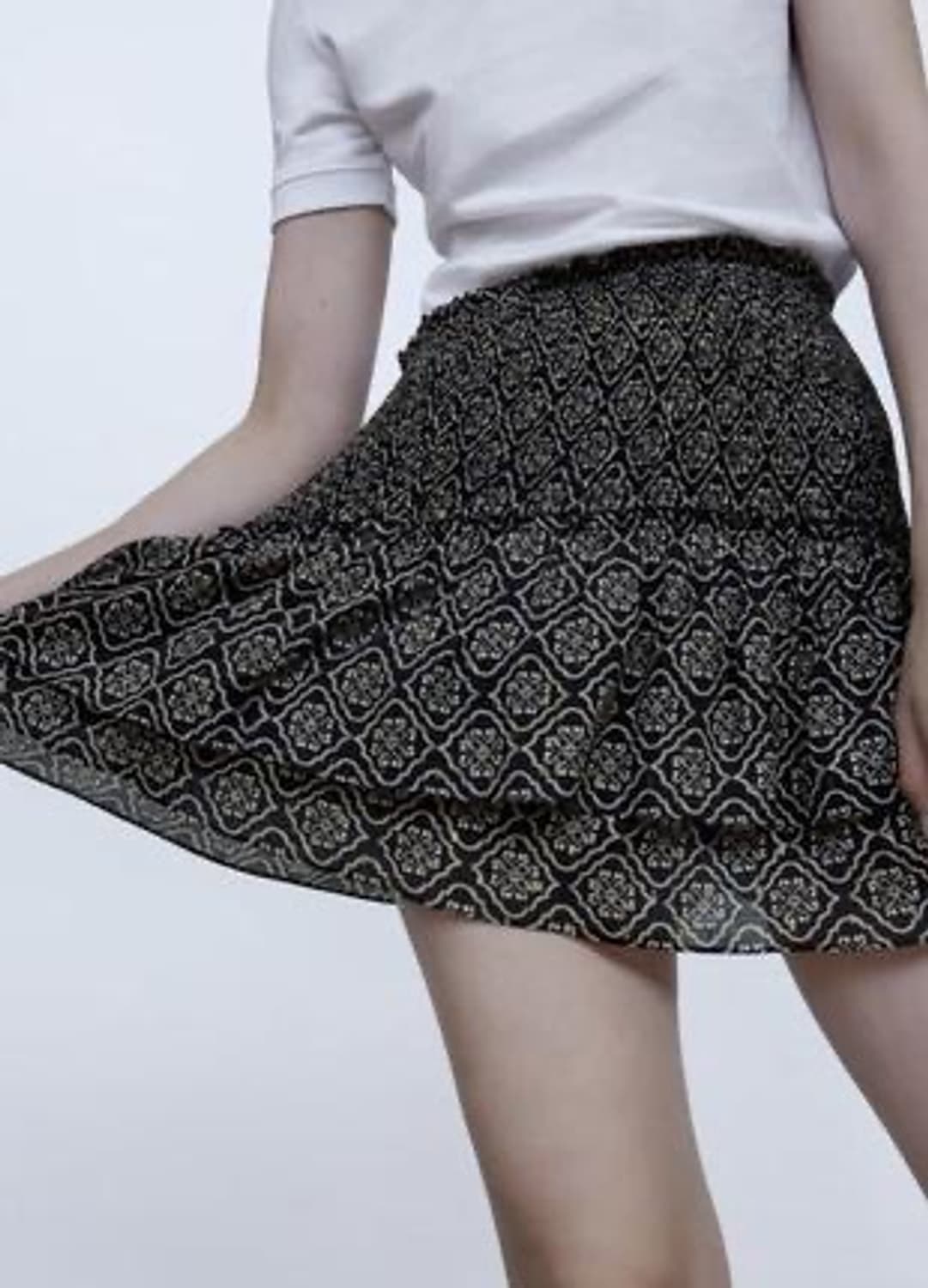 자라 페이즐리 패턴 미니스커트 S 상품이미지1