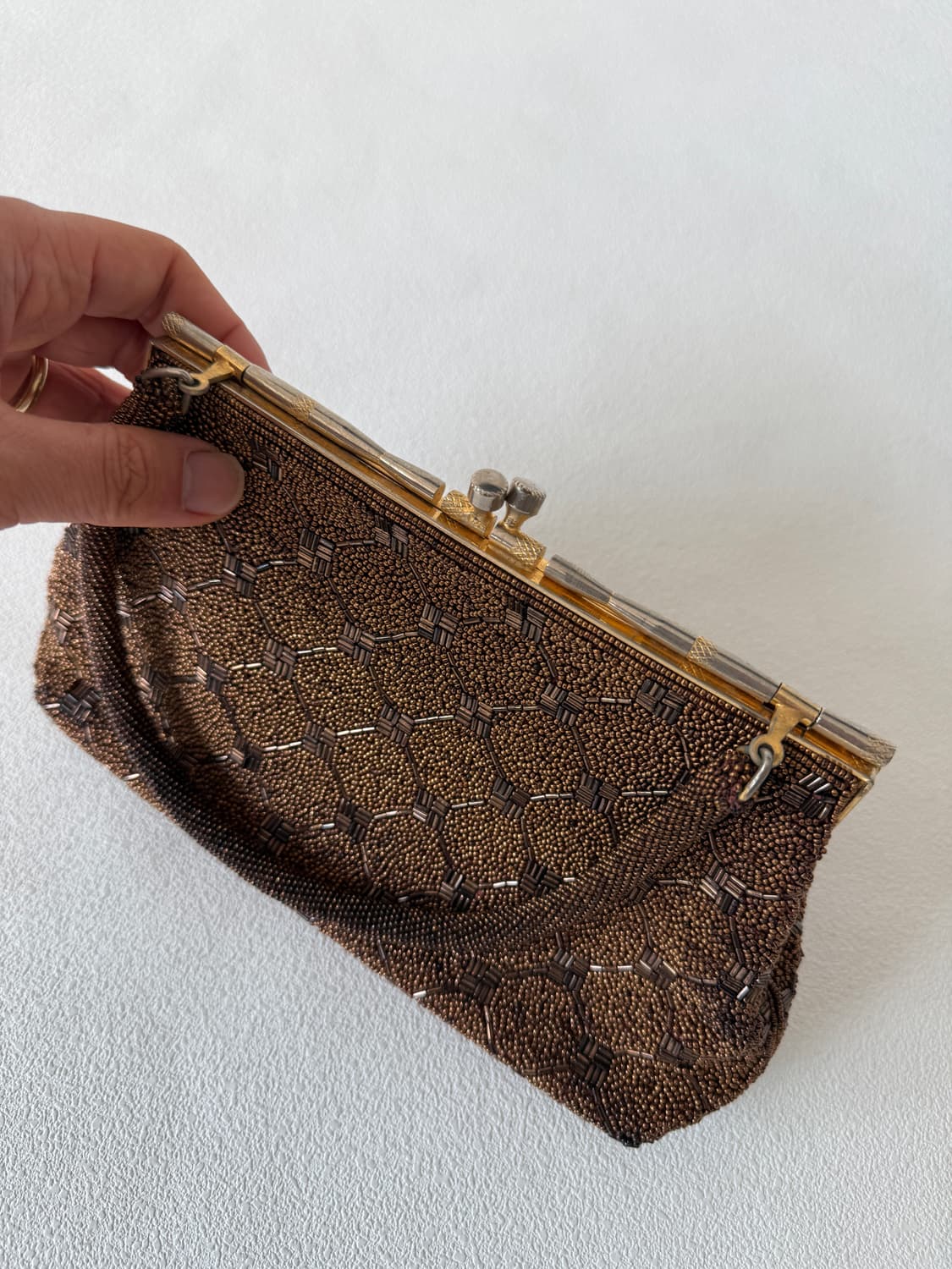 Vintage 비즈 토트 프레임백 상품이미지5