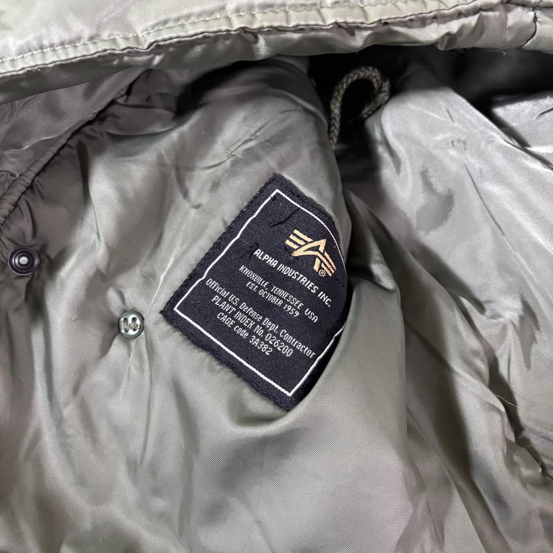 M 알파인더스트리 카키 누빔 N3B점퍼 상품이미지6