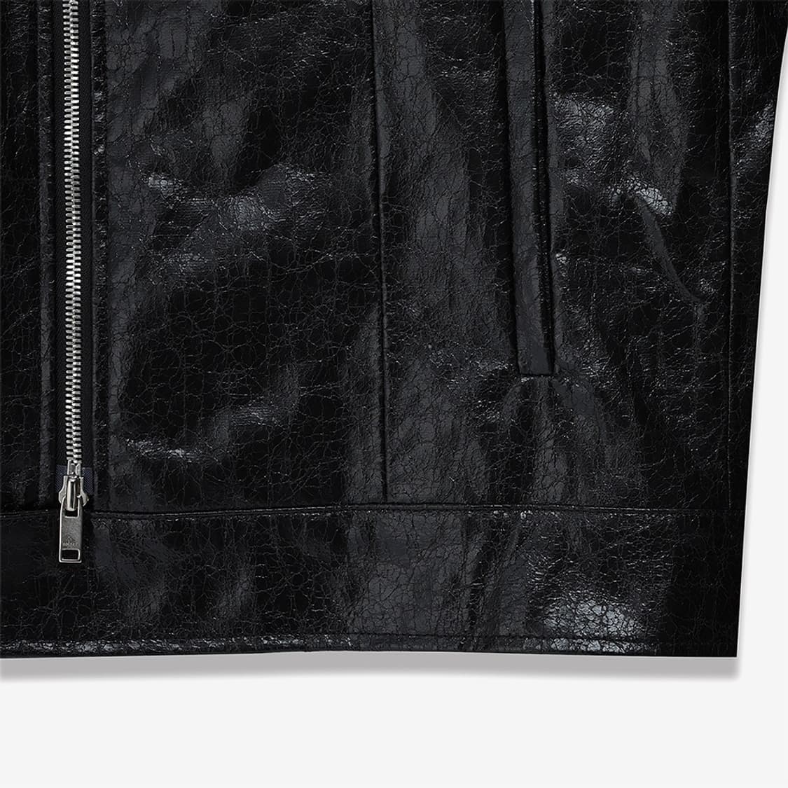 Noier 크랙 레더 자켓 상품이미지5