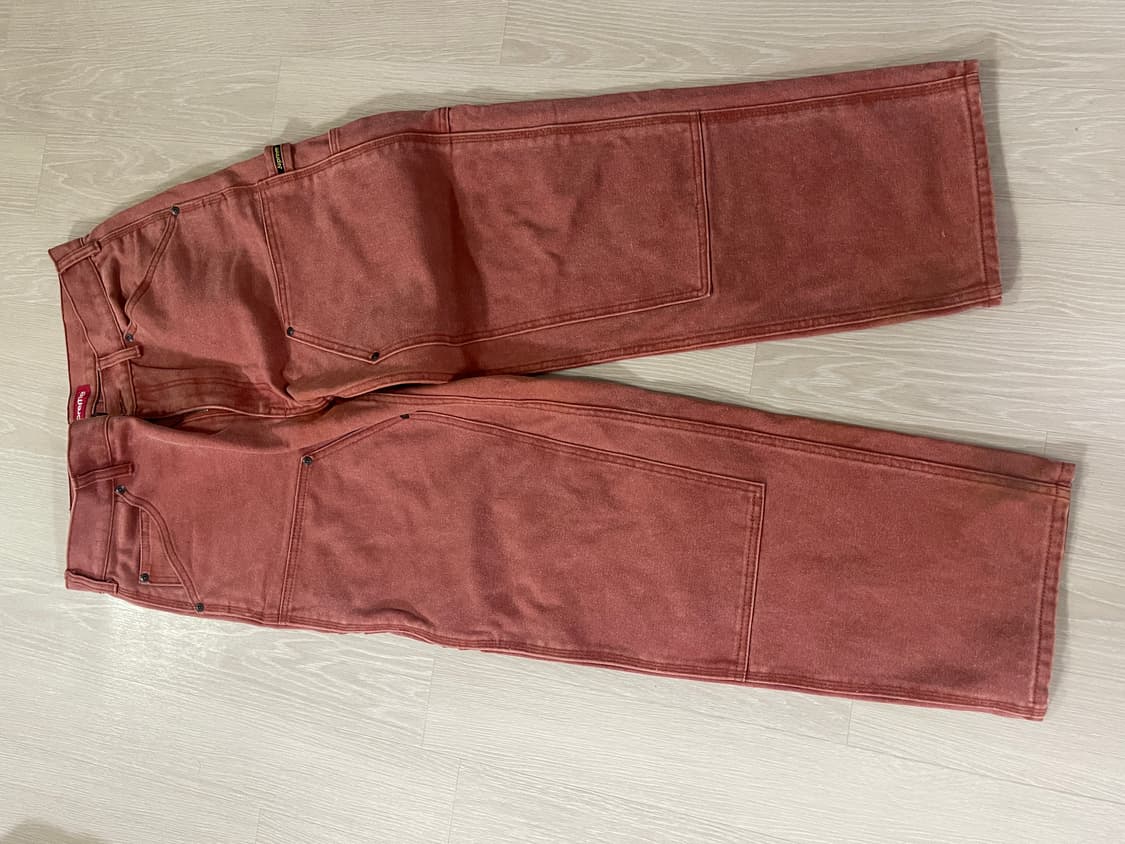 30) 슈프림 더블 니 페인터 팬츠 러스트 - 24SS 팝니다 상품이미지2