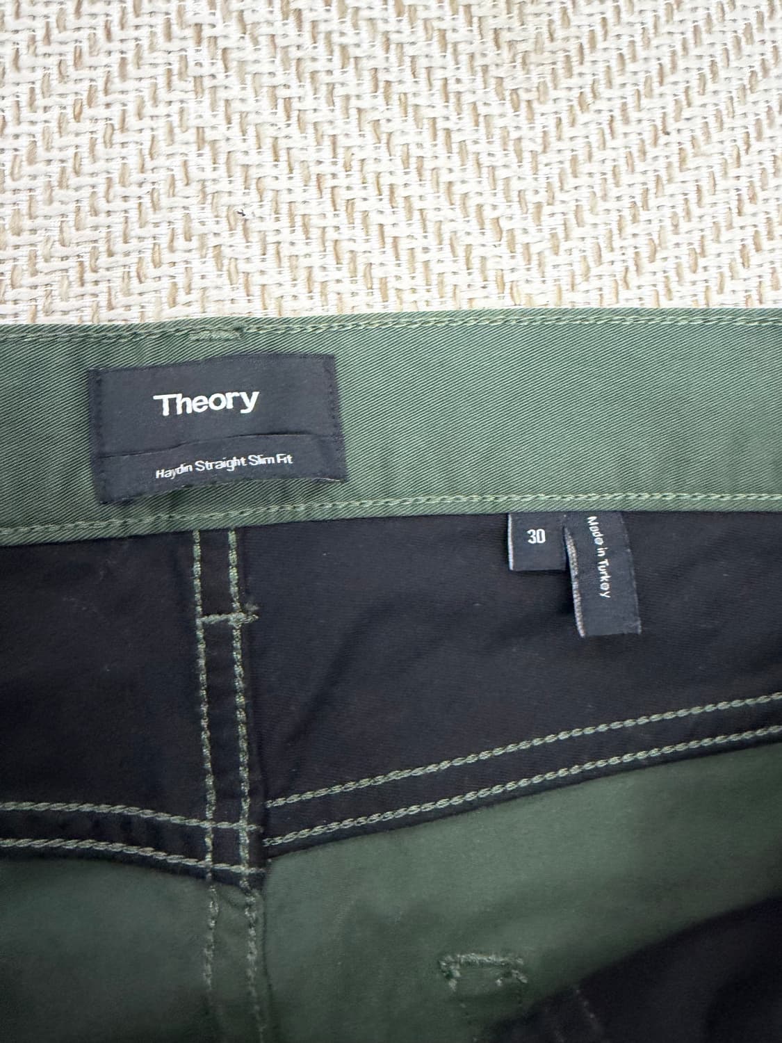 정품) Theory 띠어리 남성 코튼 바지 30 상품이미지5