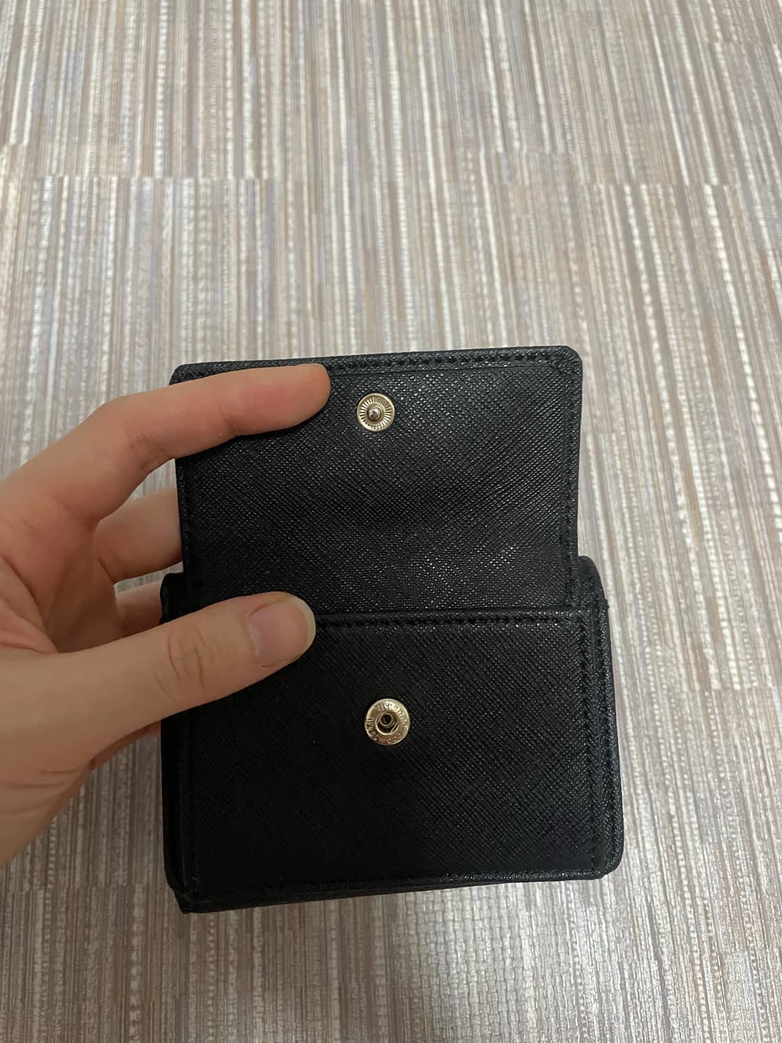 풀박)비비안웨스트우드 사피아노 블랙 카드지갑 반지갑 스몰 플랩 퍼스 상품이미지3