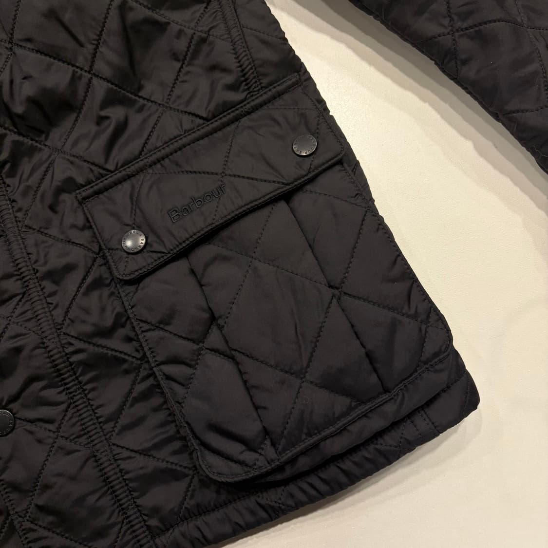 [S] 바버 아리엘 폴라퀼트 블랙 퀼팅 자켓 B614 상품이미지6