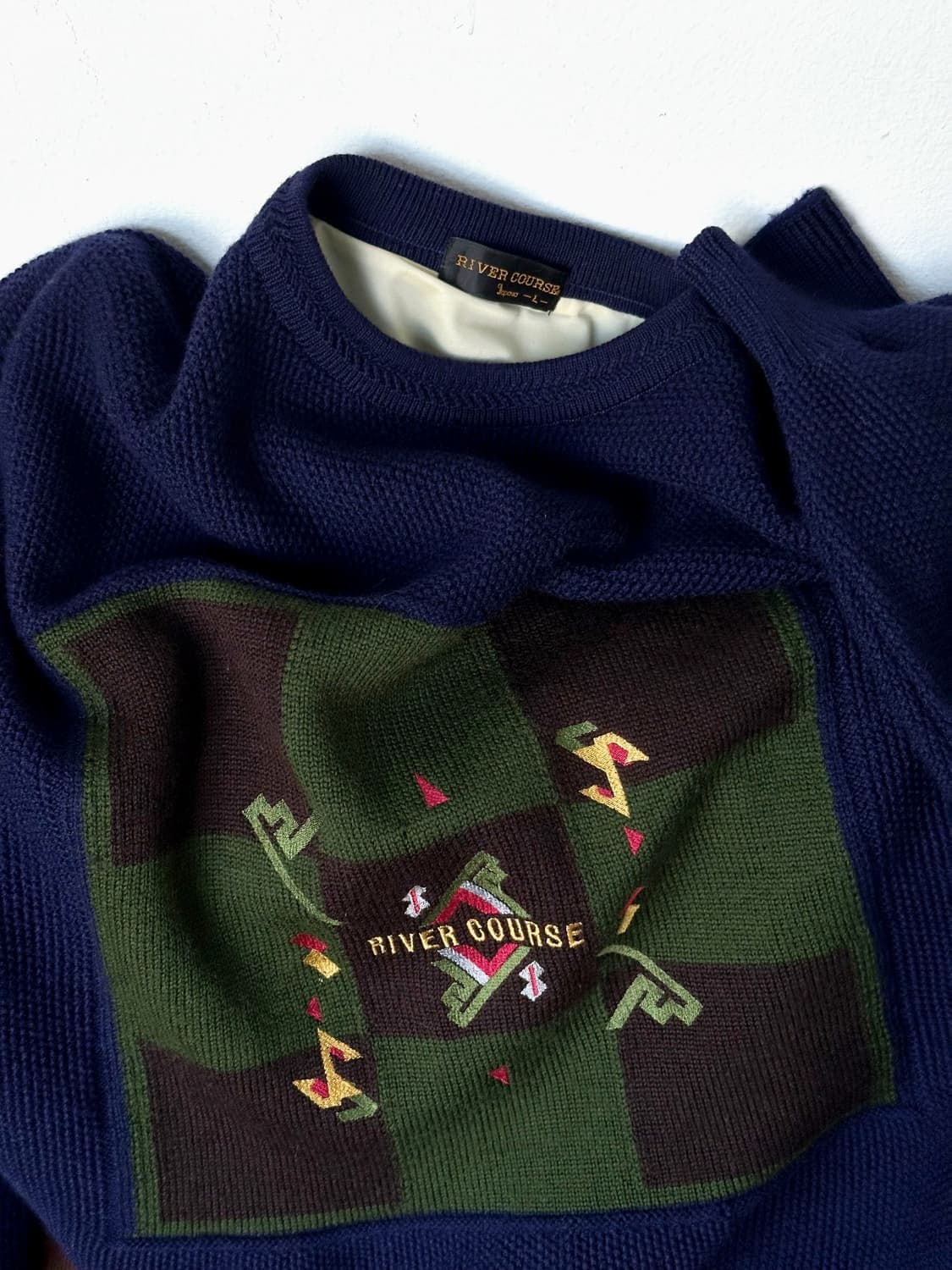 Design stitch inner liner knit P/O 상품이미지1