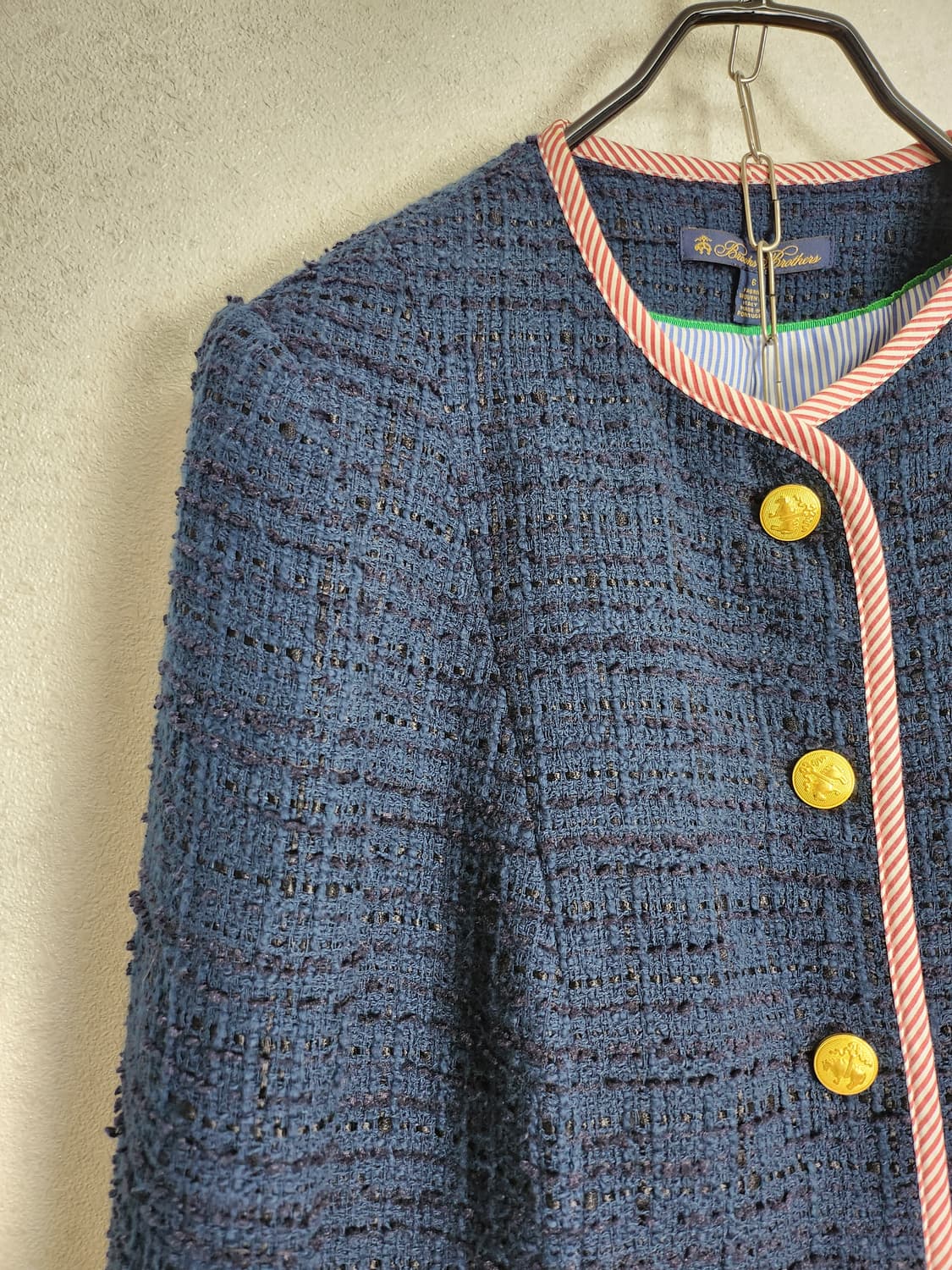 브룩스브라더스 금장 트위드 자켓55(새제품) 상품이미지4