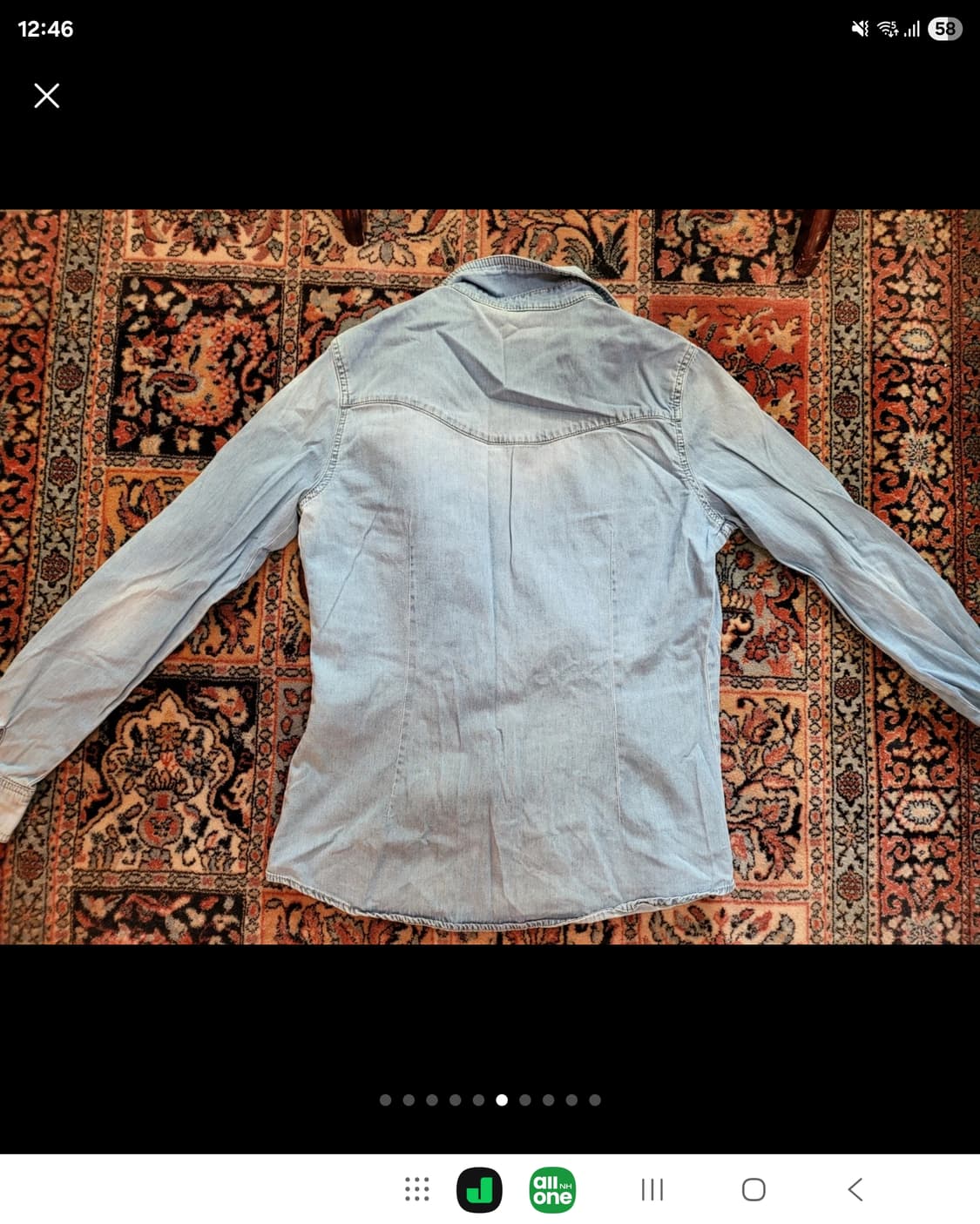 데님 헤지 웨스턴 셔츠 남방  상품이미지6