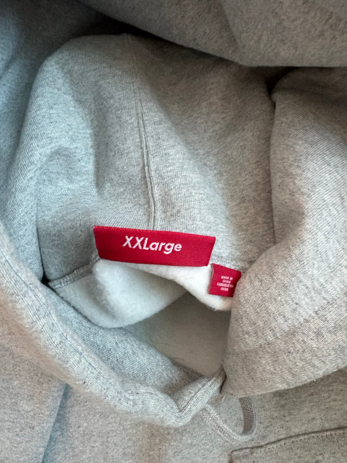 2XL - 슈프림 컬리지에이트 패치워크 후드 헤더 그레이 상품이미지3