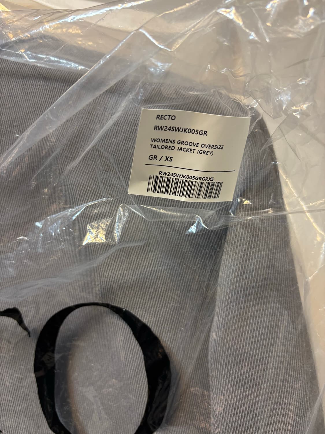 렉토 그루브 오버사이즈 테일러드 자켓 그레이 XS 상품이미지2
