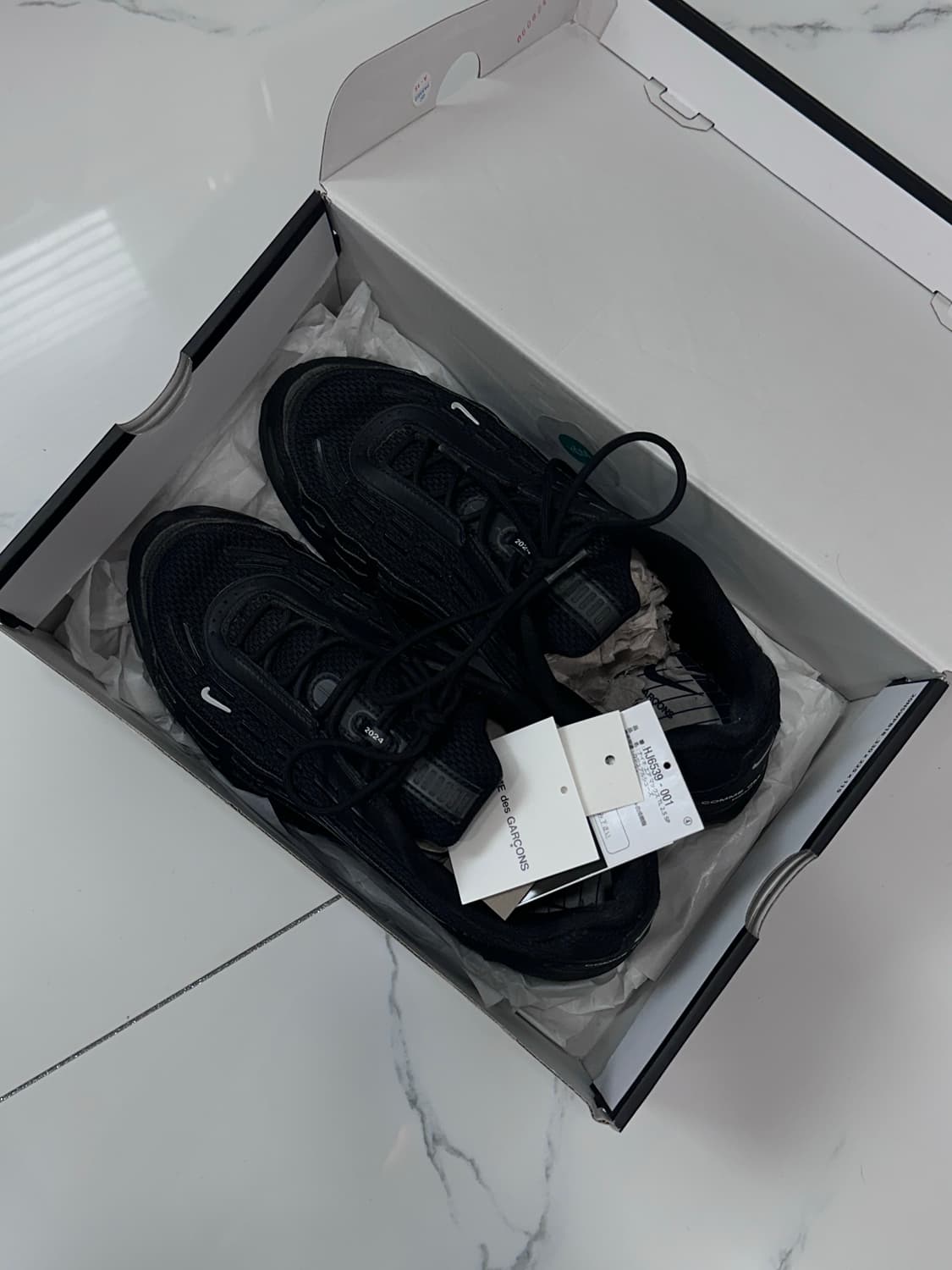 (275) 나이키 x 꼼데가르송 옴므 플러스 에어맥스 TL 2.5 블랙 상품이미지1