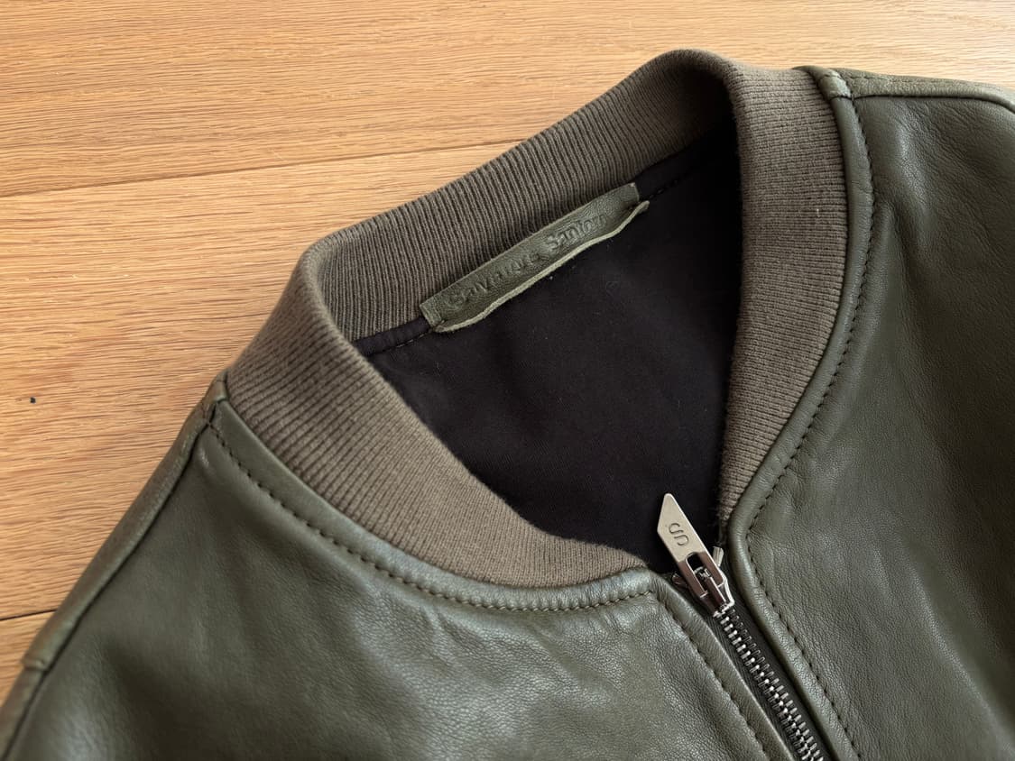 살바토레산토로 양가죽 레더 자켓 105 상품이미지7