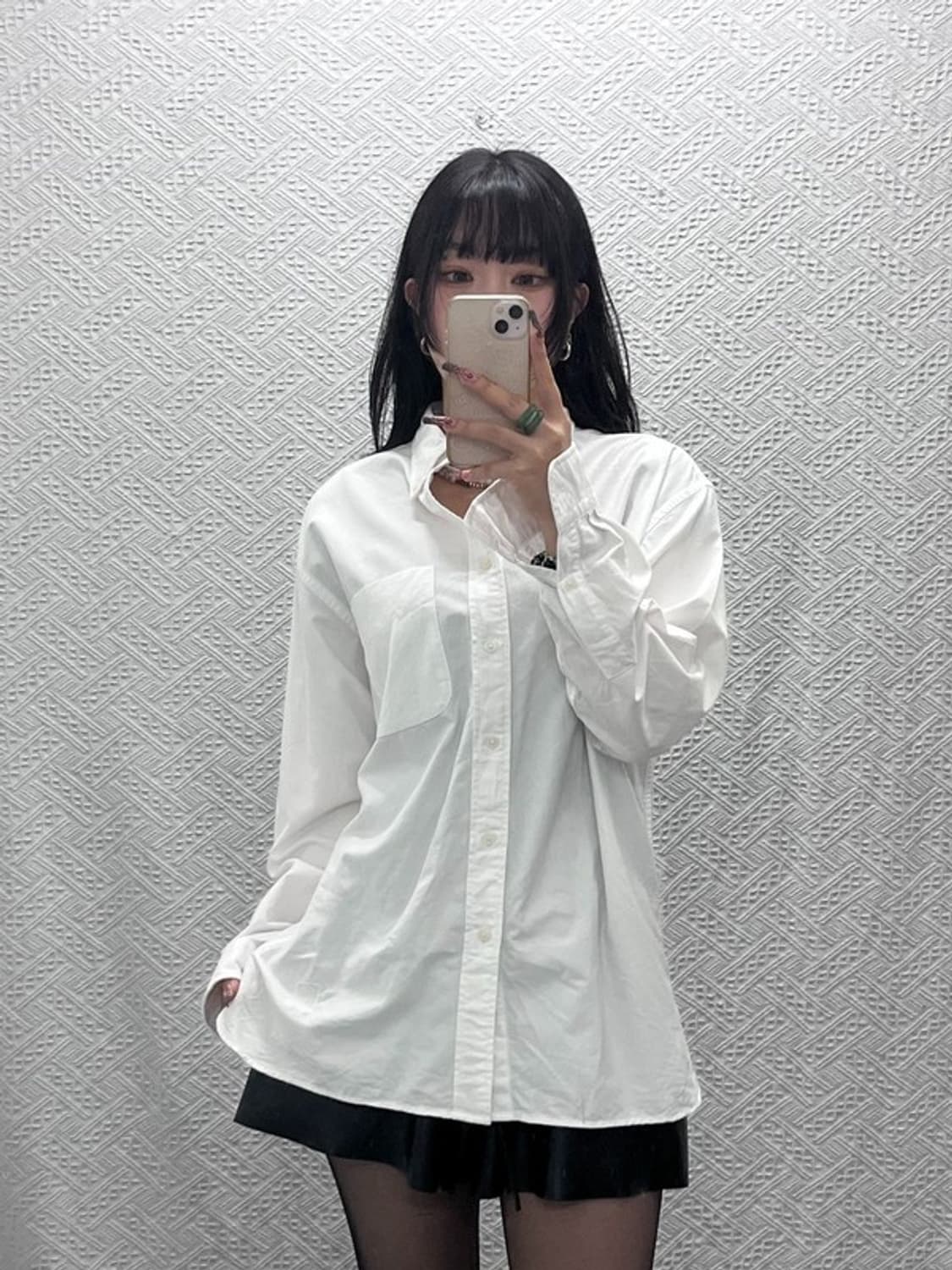유니클로 X JW앤더슨 빈티지 캐주얼 모던시크 크림 셔츠 M C11787 상품이미지1