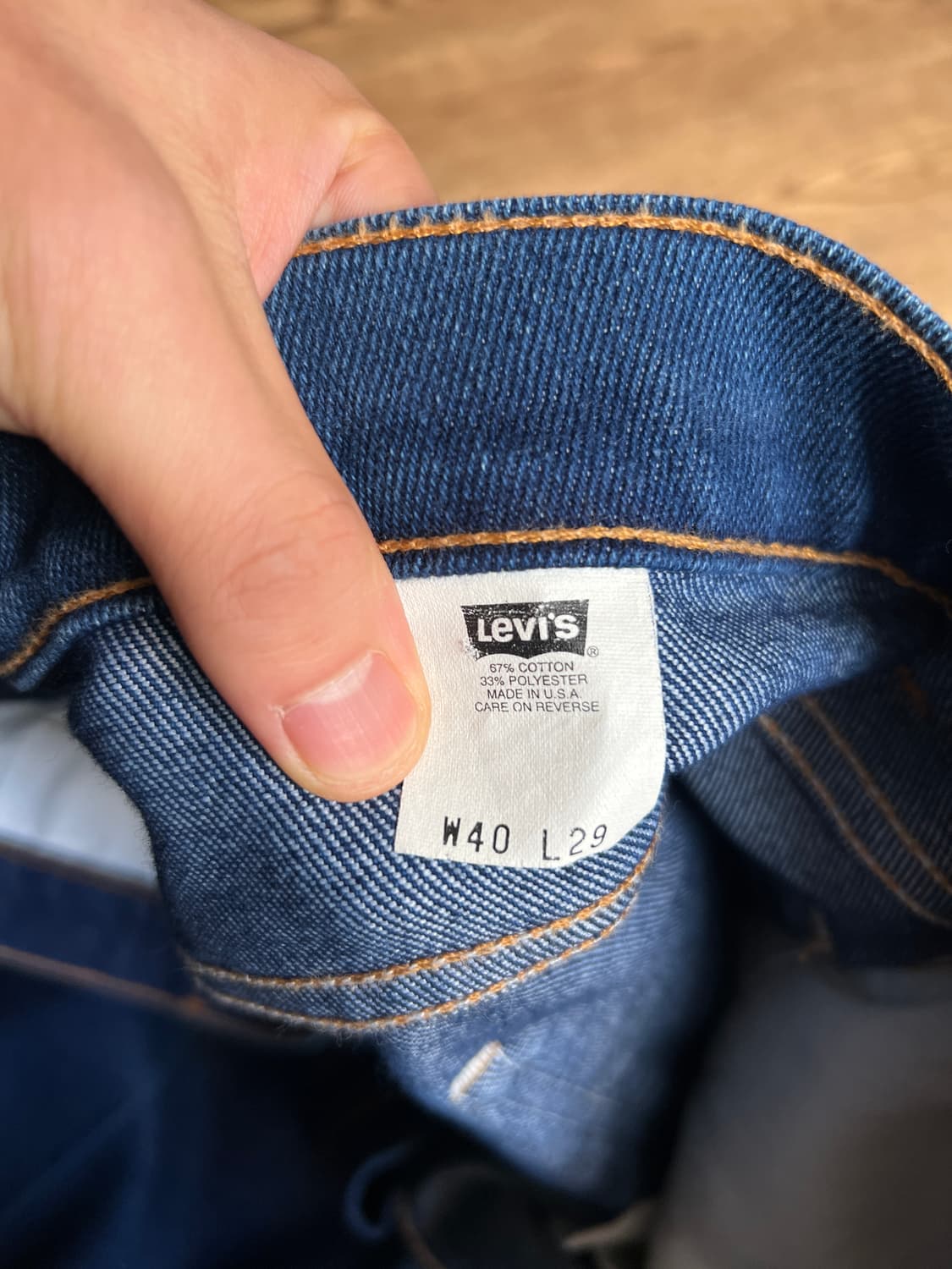 [40]00's 리바이스 시그니처 USA Made 스트레치 데님 팬츠 상품이미지7