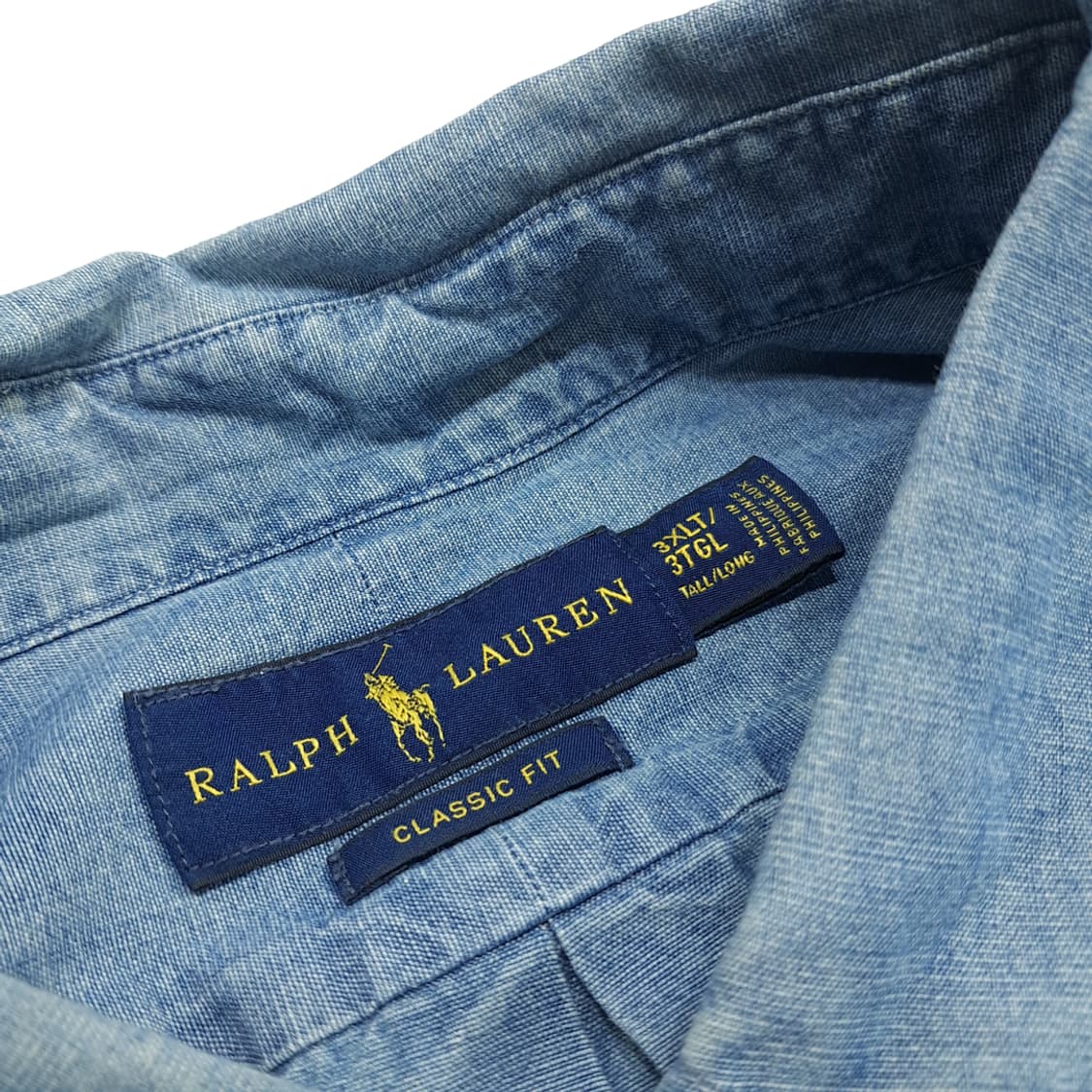 CN689 3XLT 폴로 랄프로렌 라이트데님 긴팔 셔츠 남방 상품이미지4