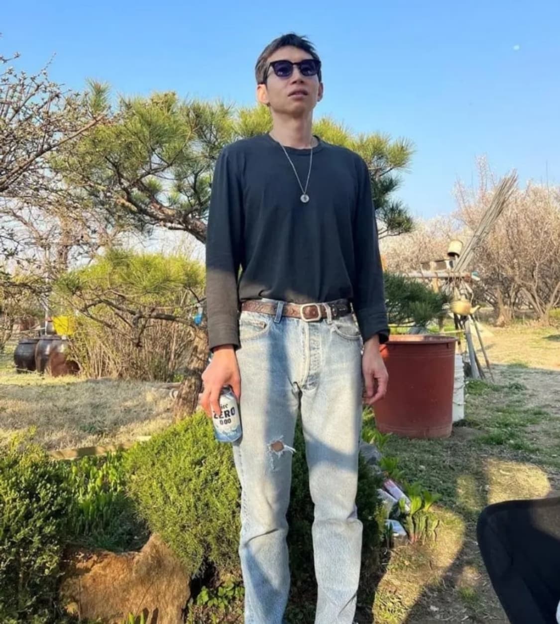 RRL더블알엘 라스코 스터드 레더 벨트 32 상품이미지4