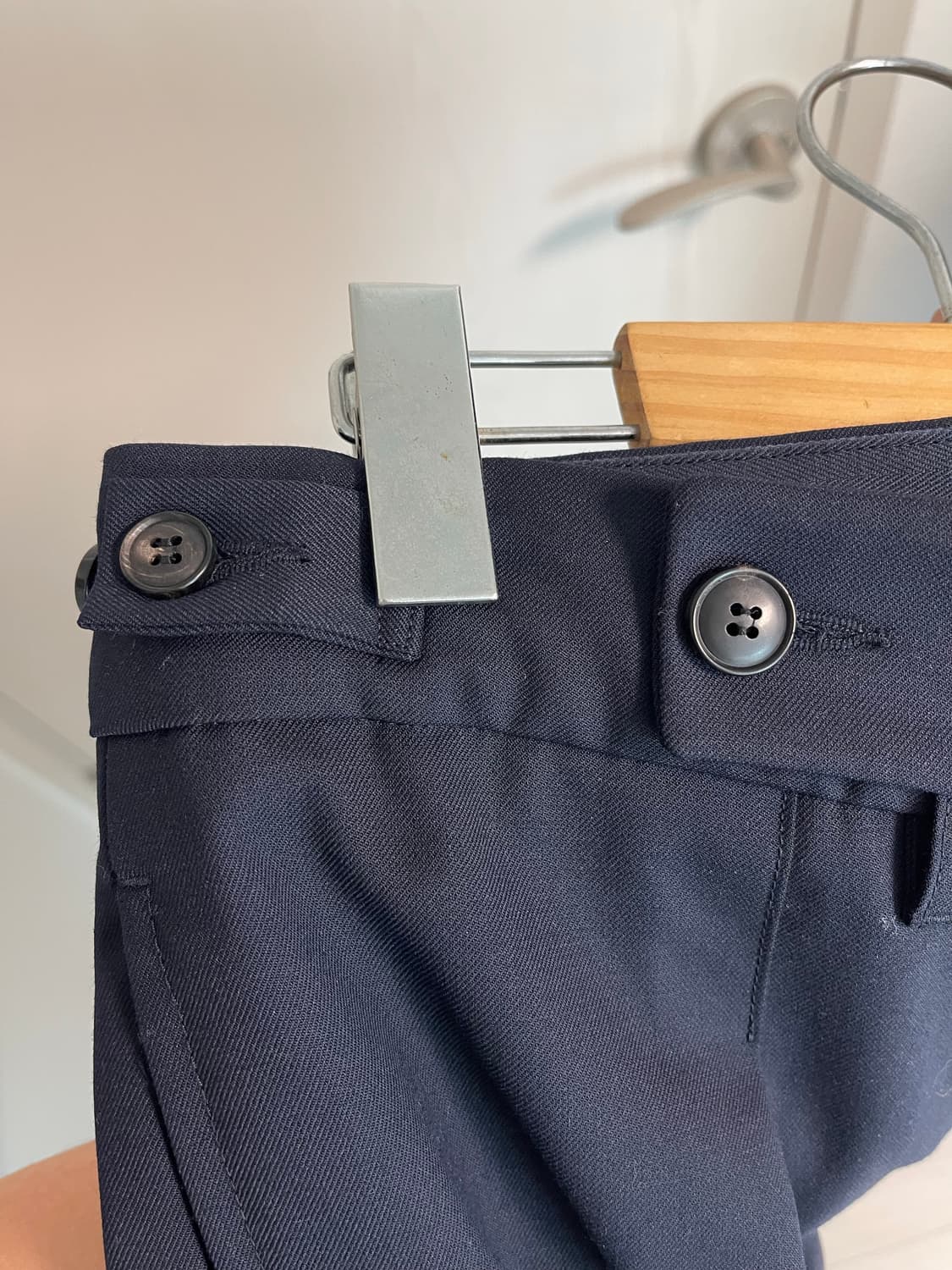 러프 사이드 리포터 셋업 울혼방 네이비 2사이즈 상품이미지9