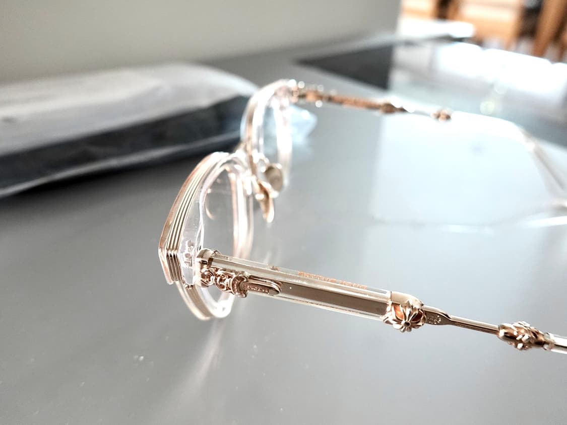 크롬하츠 덕버터 크리스탈/골드 안경 상품이미지4