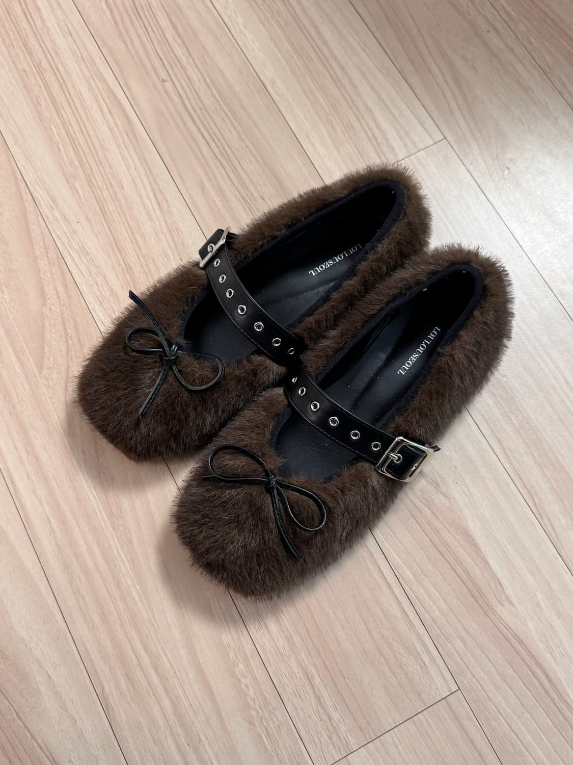 루루서울 부클 퍼 플랫슈즈 230 상품이미지2