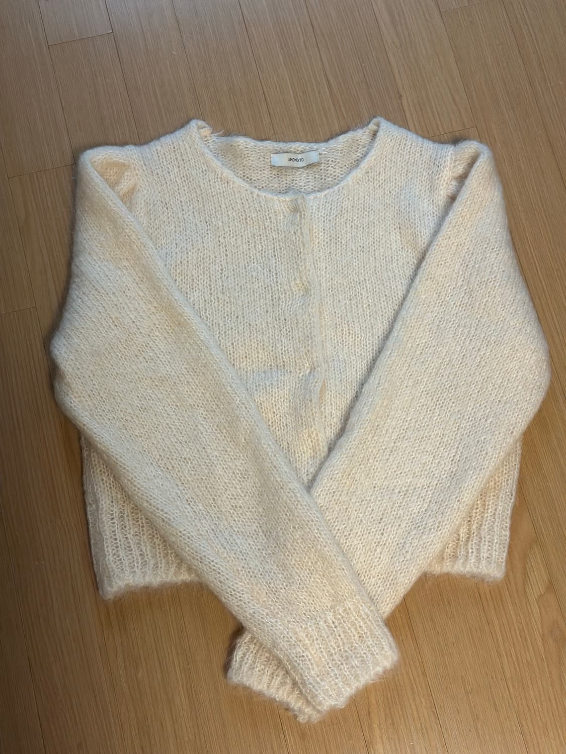 아모멘토 Amomento 뉴그랜마 가디건 아이보리 상품이미지8