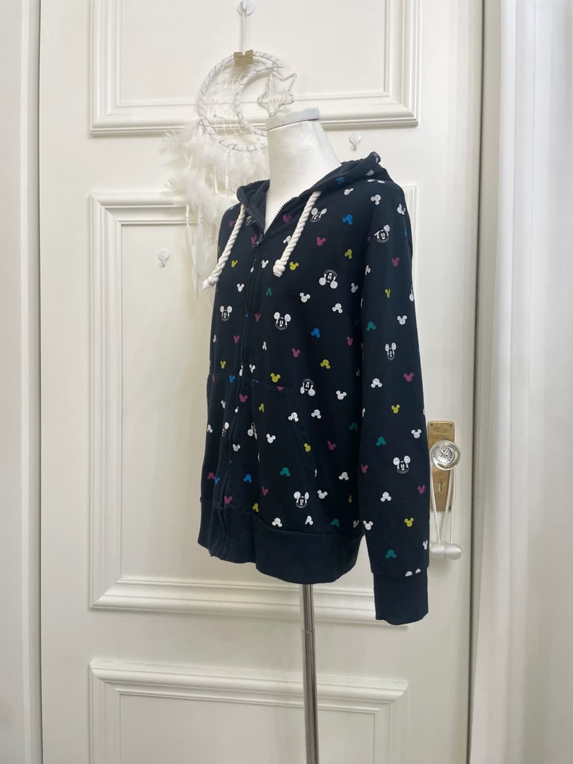 DISNEY black mickey pattern cotton hoodi 상품이미지2