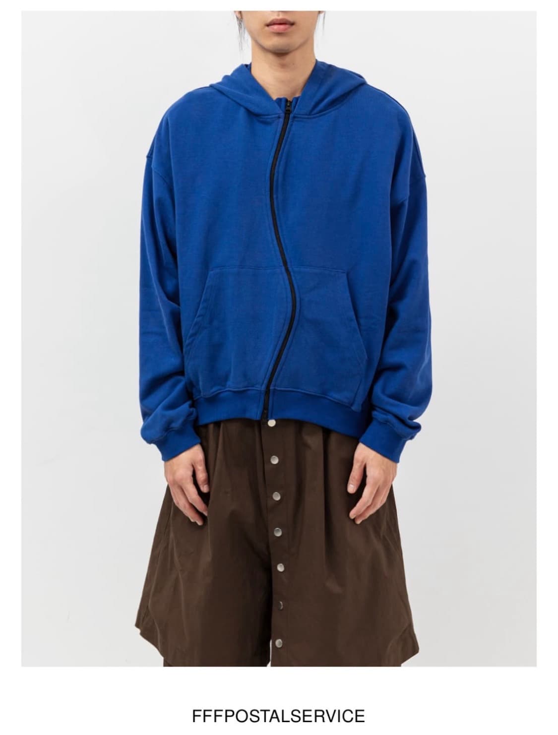 fff포스탈서비스 커브드 집업 후드 퍼플 삽니다 M 상품이미지1