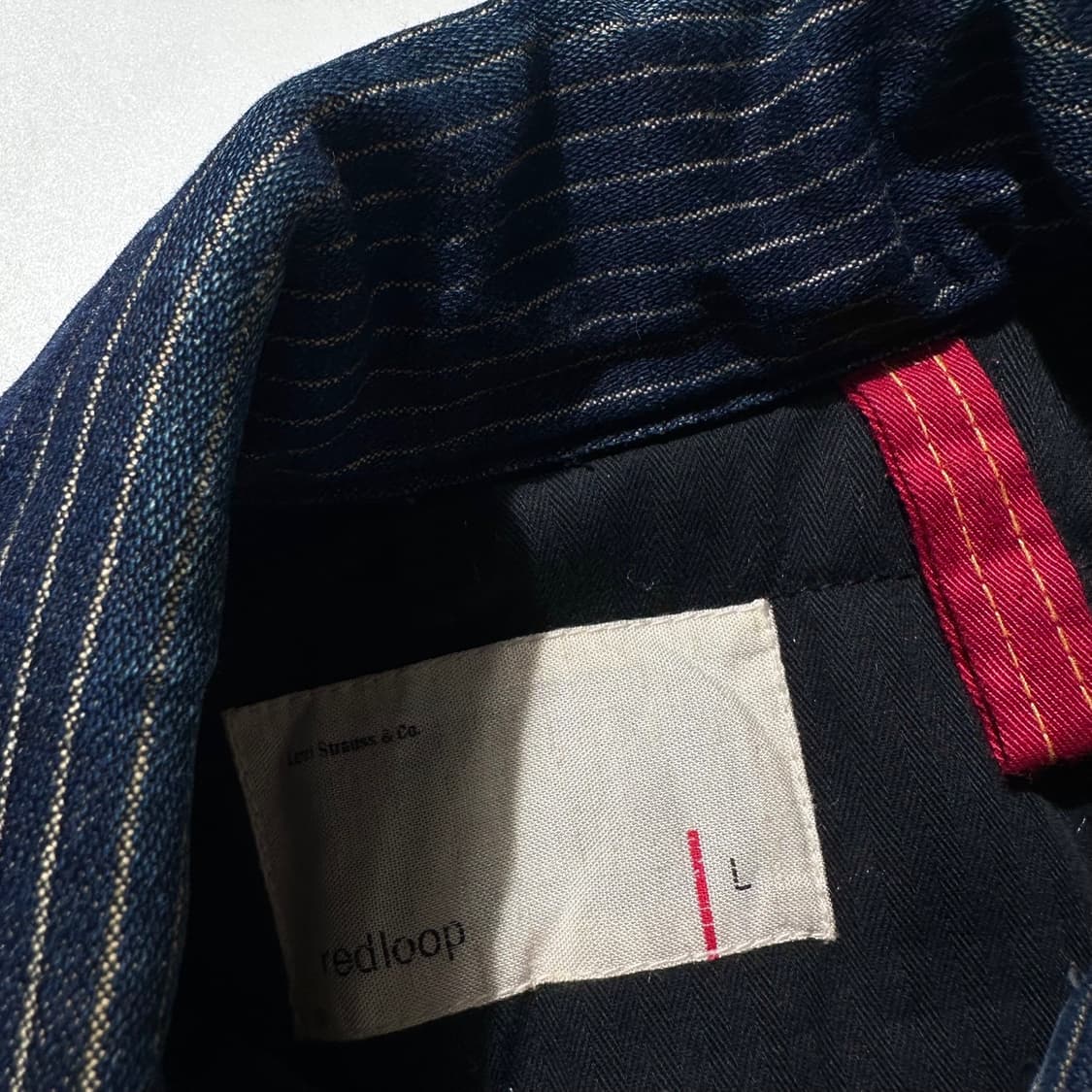 리바이스 레드룹 웨스턴 레더 스트라이프 데님 자켓 상품이미지4