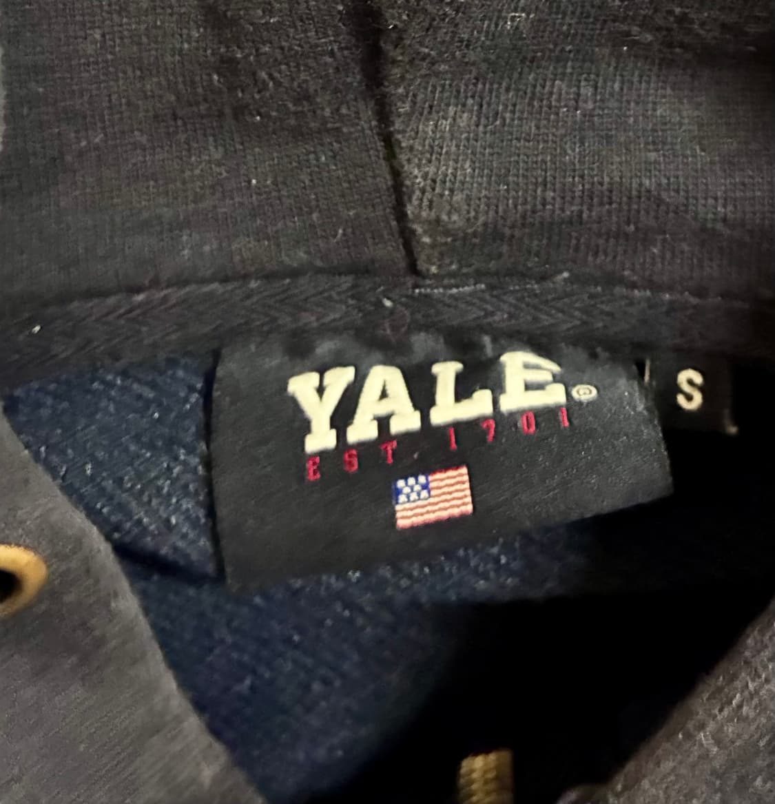 예일 네이비 투웨이 후드집업 상품이미지4