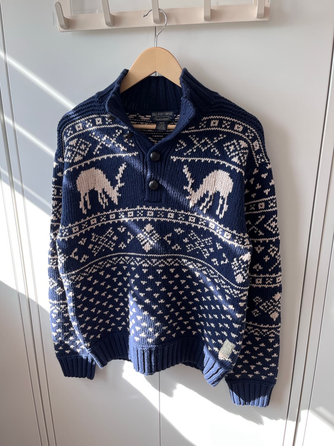 Polo jeans company 사슴 노르딕 헤비 코튼 니트 상품이미지7