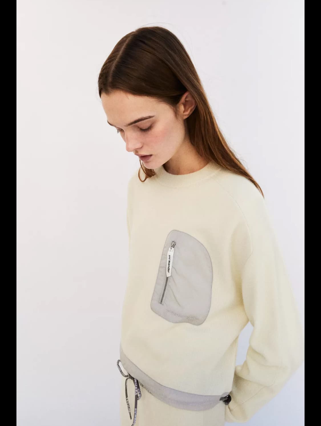 [M] 자라x앤드 원더 니트 울 블렌드 스웨트셔츠 에크루 상품이미지3