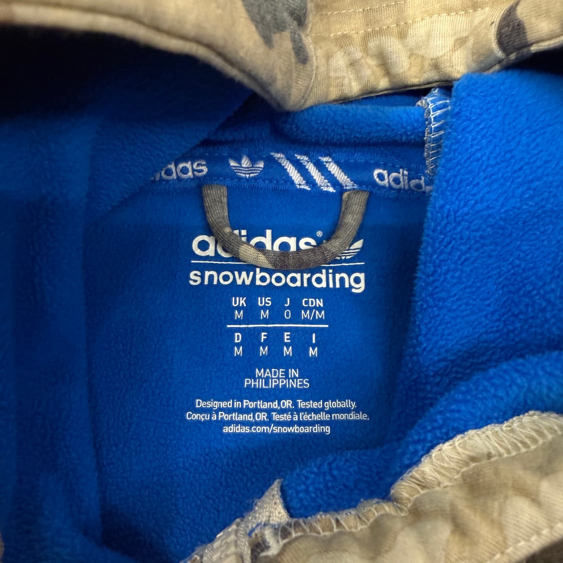 [ 정품/M ] 아디다스 파이어버드 카모플라쥬 후드집업 상품이미지4