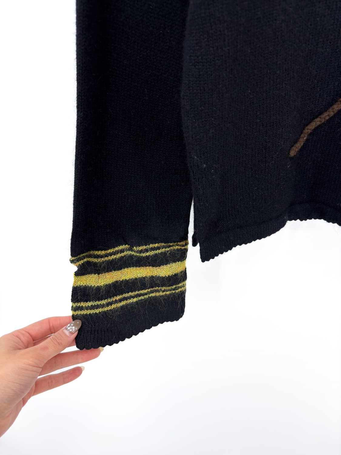 빈티지 플라워 패치 캐시미어 블렌드 니트 상품이미지5